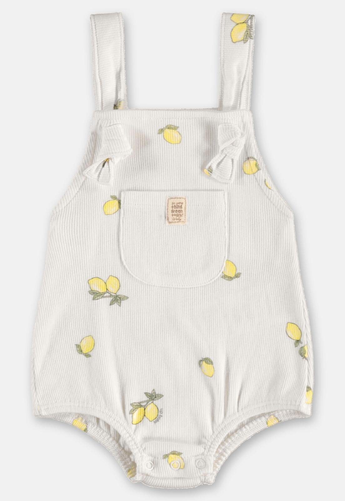 Vista 2 Infantil - Jardineira Unissex em Ribana Up Baby marrom Up Baby marrom