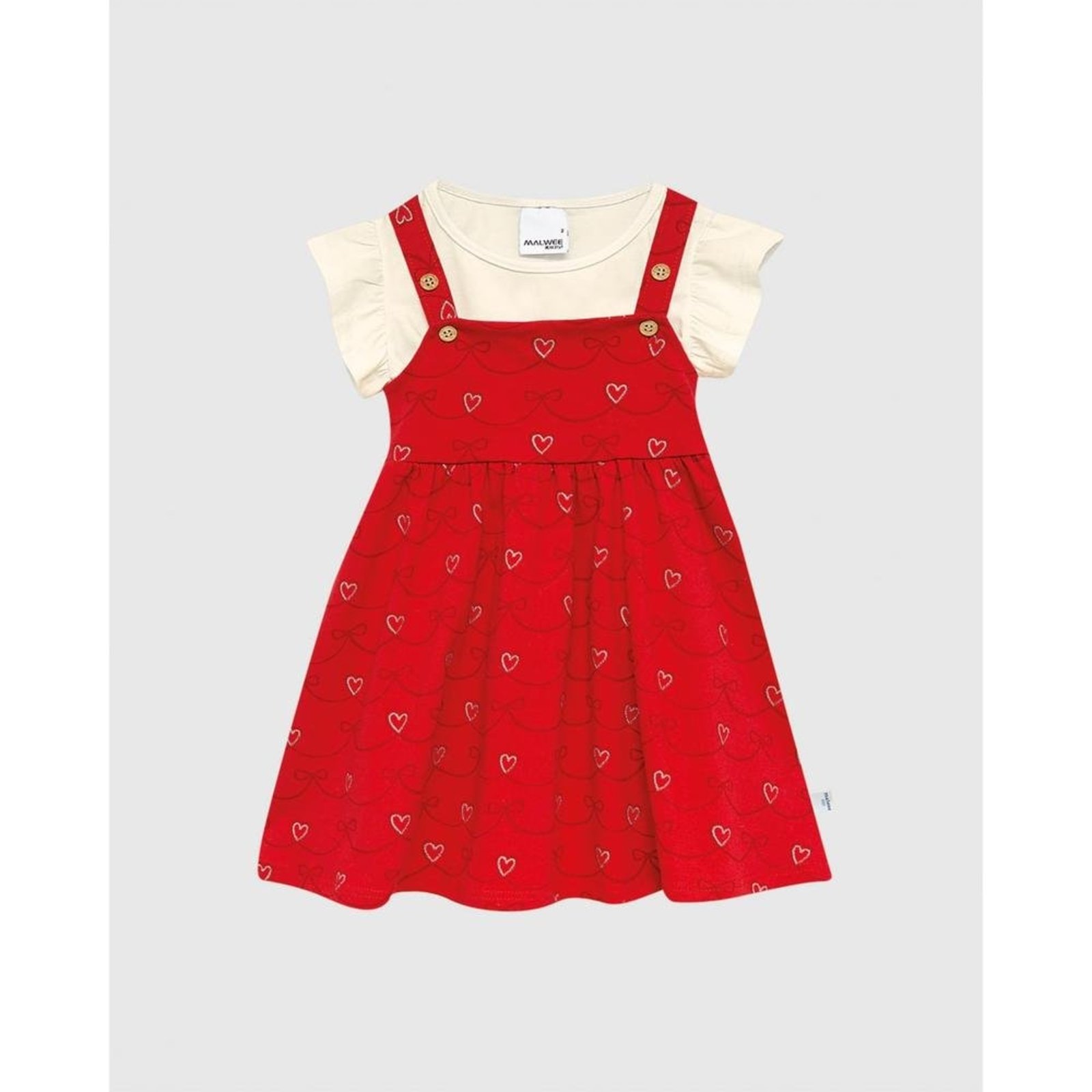 Infantil - Conjunto Menina Blusa E Salopete Estampada Em Algodão Malwee