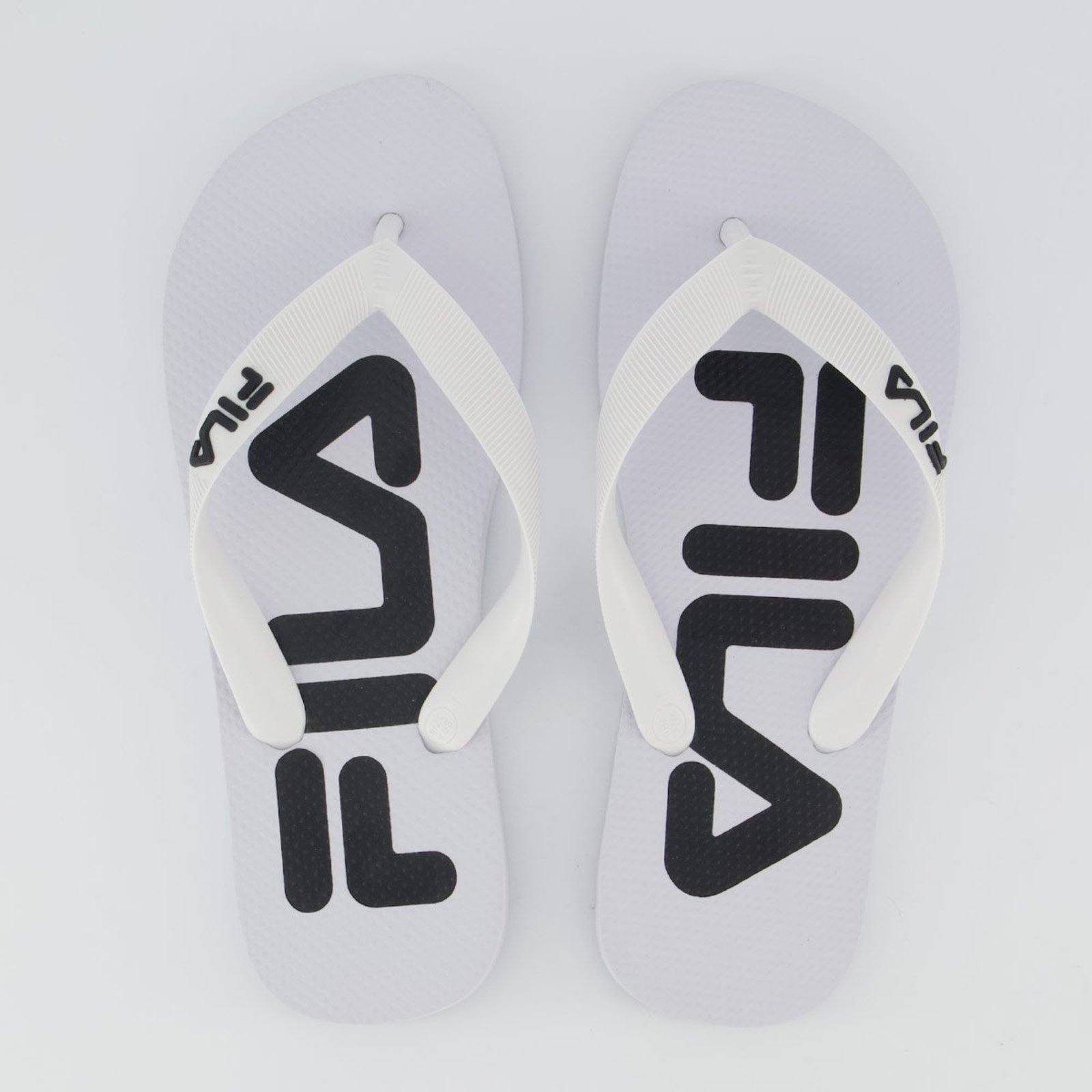 Chinelo Fila Fingers Branco e Preto