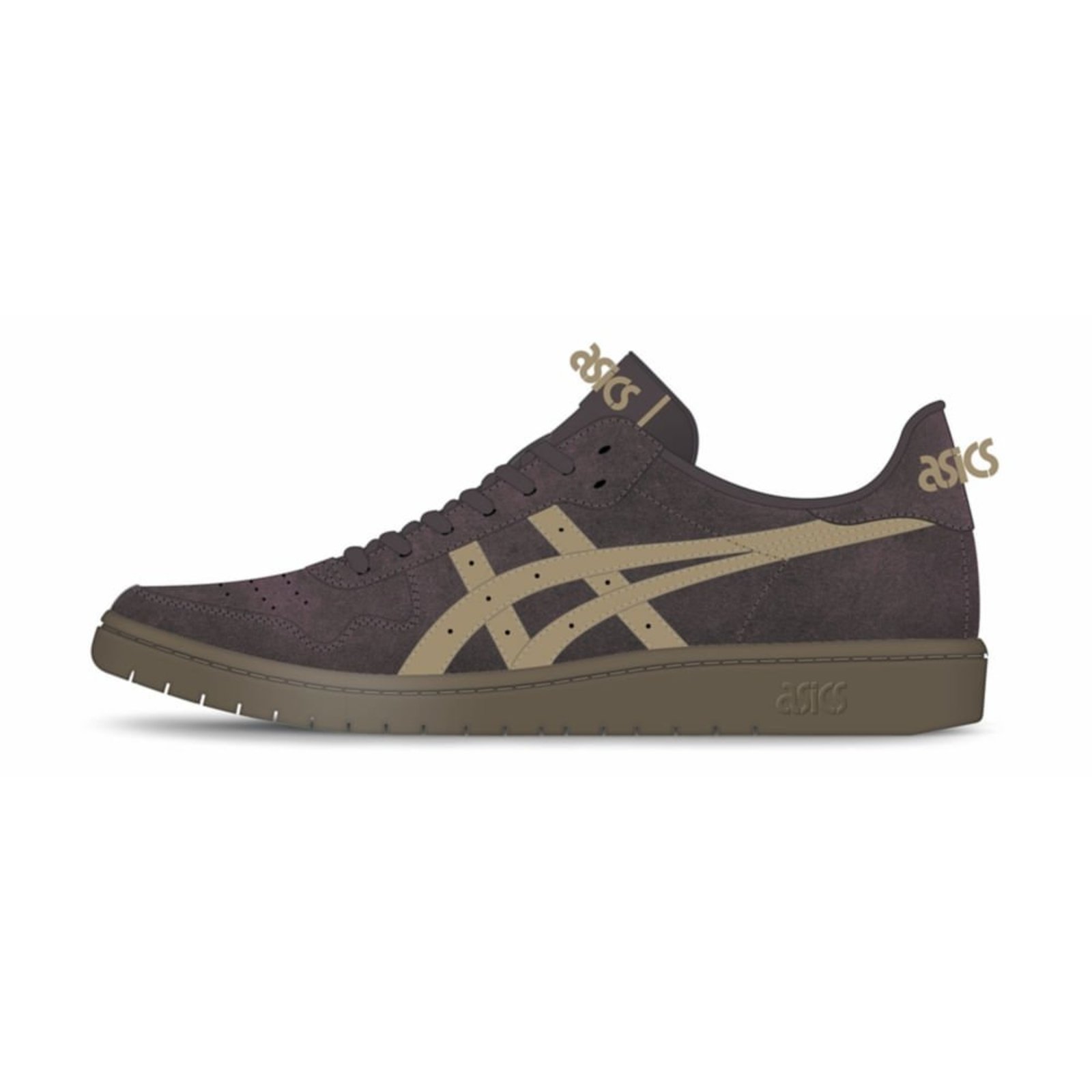 Tênis ASICS Japan S Camurca - Masculino - Cinza/Verde