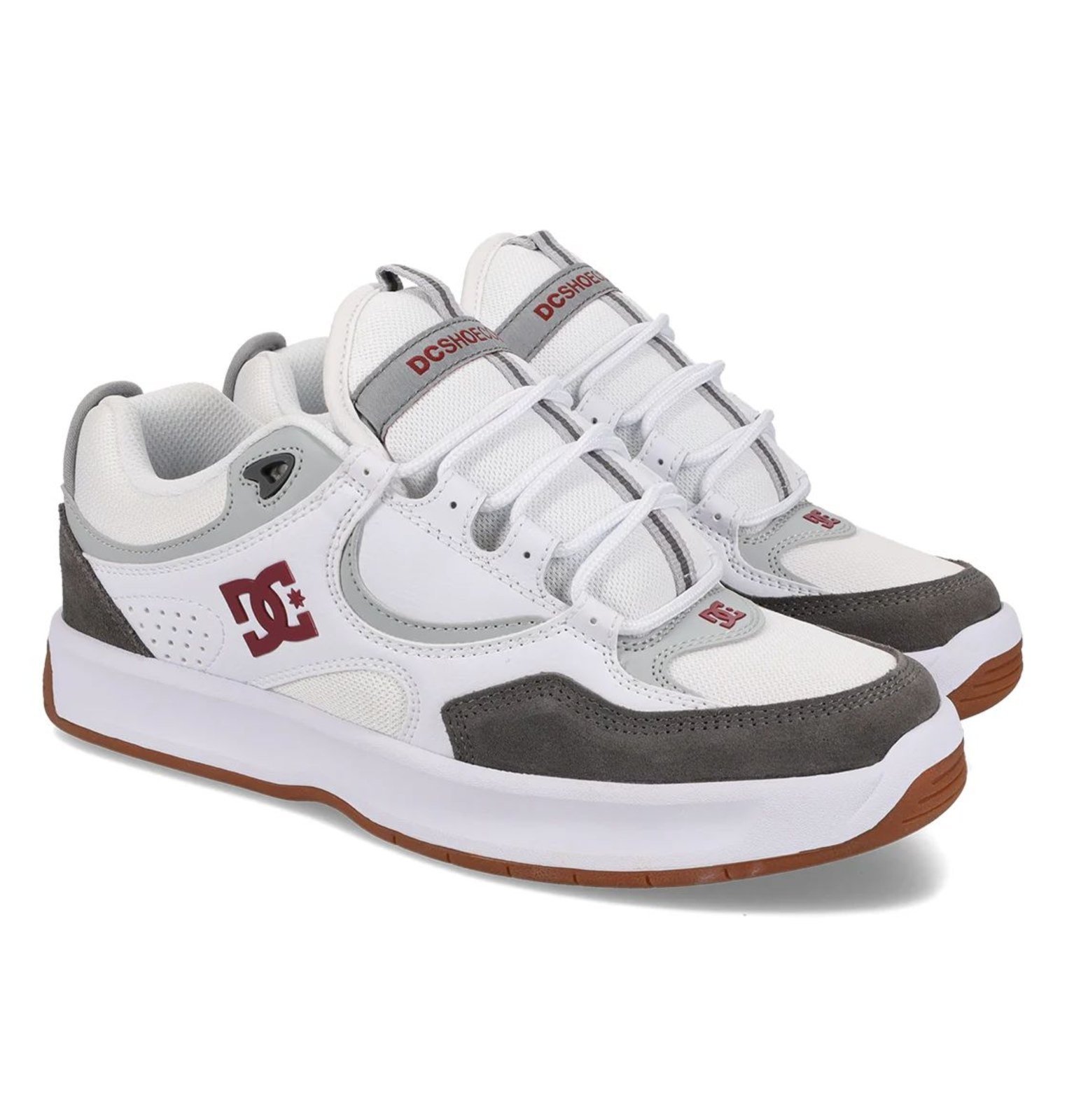 Tênis DC Shoes Kalynx Zero Imp – White Grey Red Branco