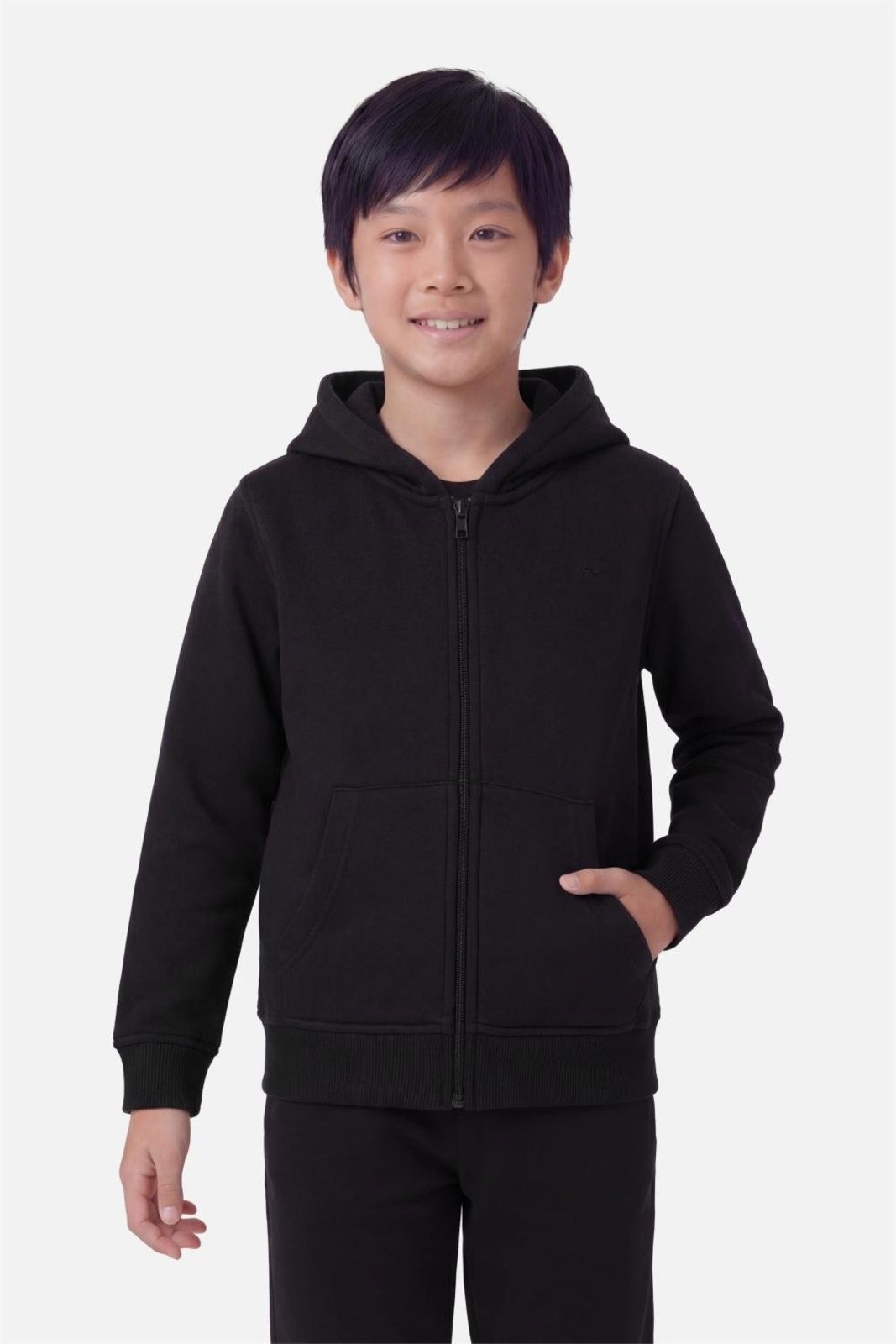 Infantil - Moletom Aramis Malha Com Zíper Preto