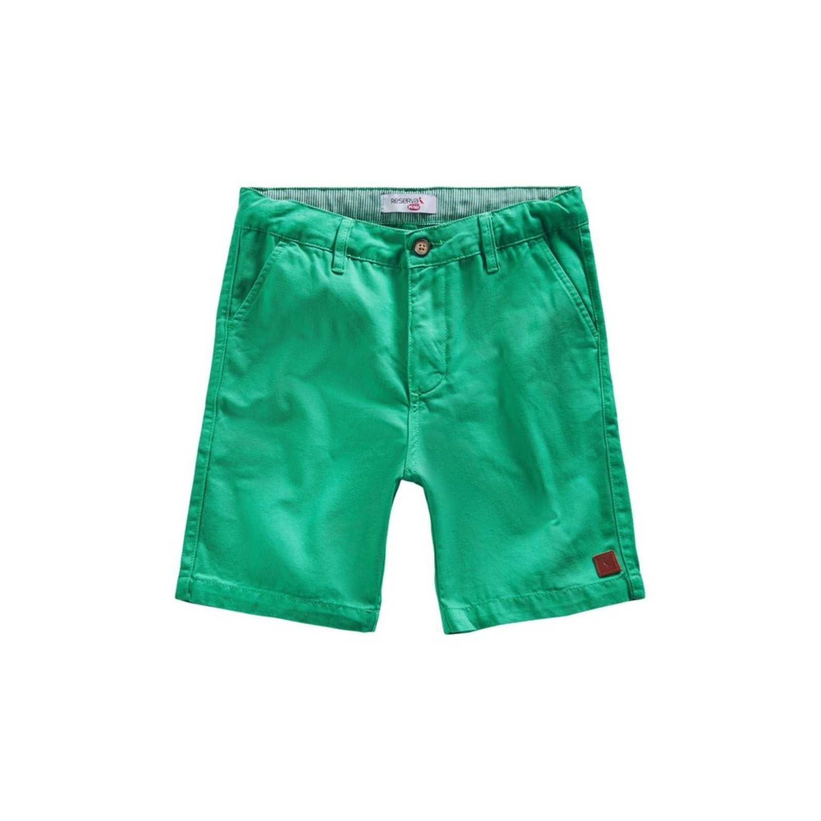 Infantil - Bermuda Casual Natural Pin Reserva Mini Verde