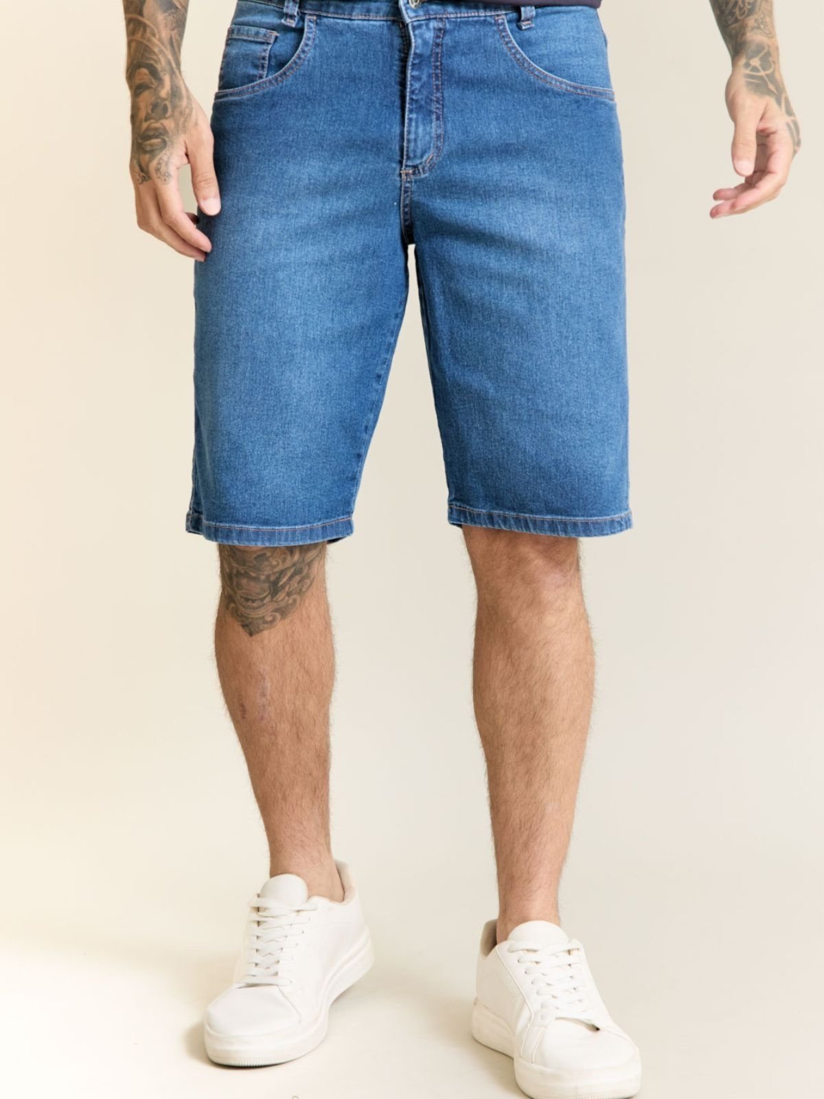 Bermuda Jeans Masculina Azul- Conforto E Estilo No Seu Dia