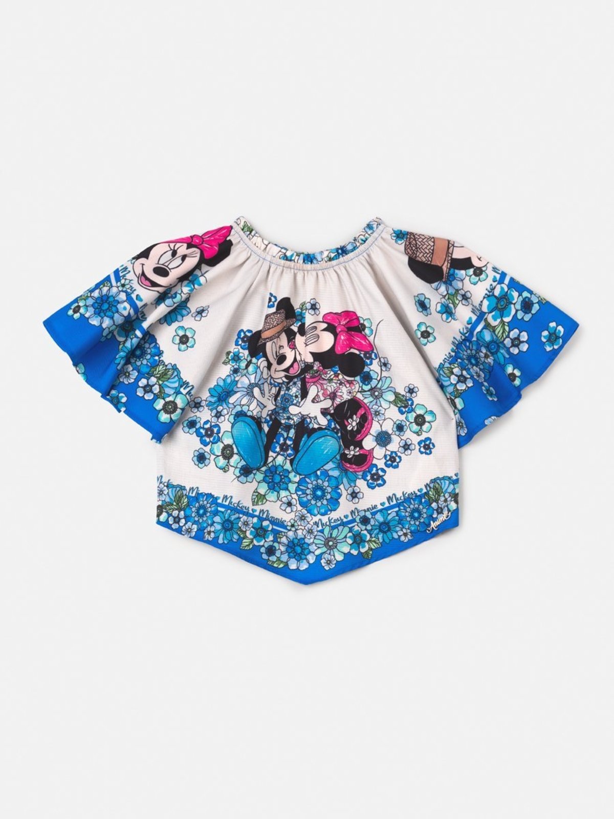 Infantil - Blusa do Mickey e Minnie Floral