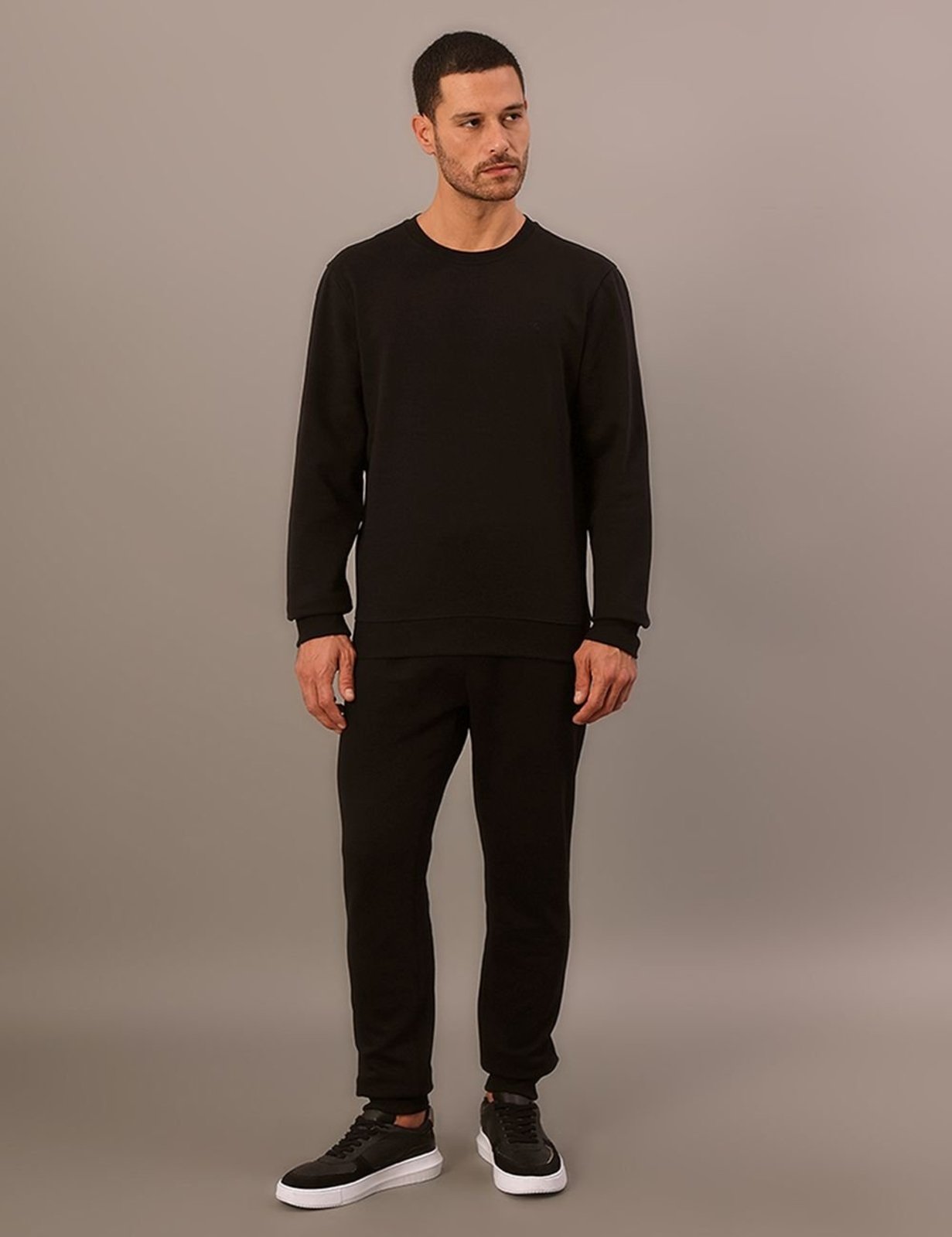 Casaco Moletom Calvin Klein Jeans Masculino Calvin Klein Bordado - Preto Calvin Klein Jeans