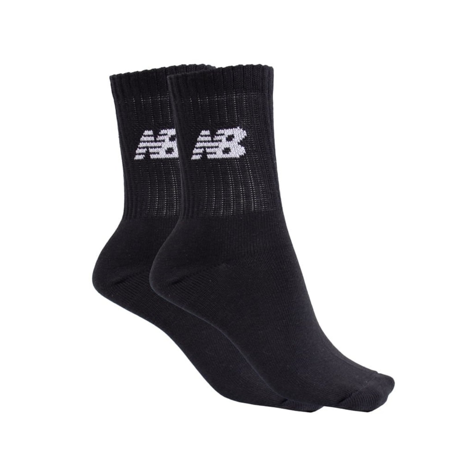Vista 2 Meia Unissex New Balance Kit 3 Pares NB32A Branco New Balance preto