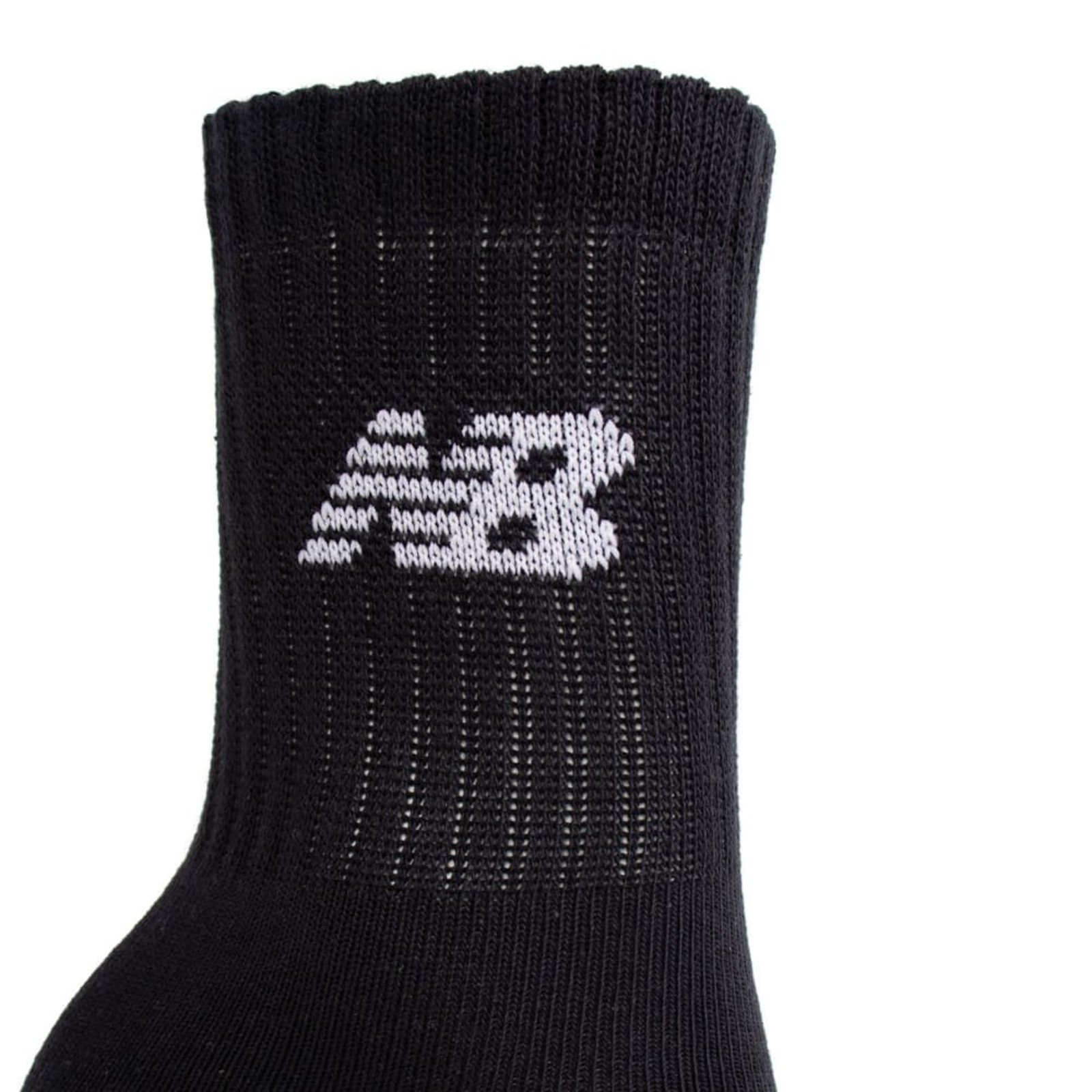 Vista 3 Meia Unissex New Balance Kit 3 Pares NB32A Branco New Balance preto