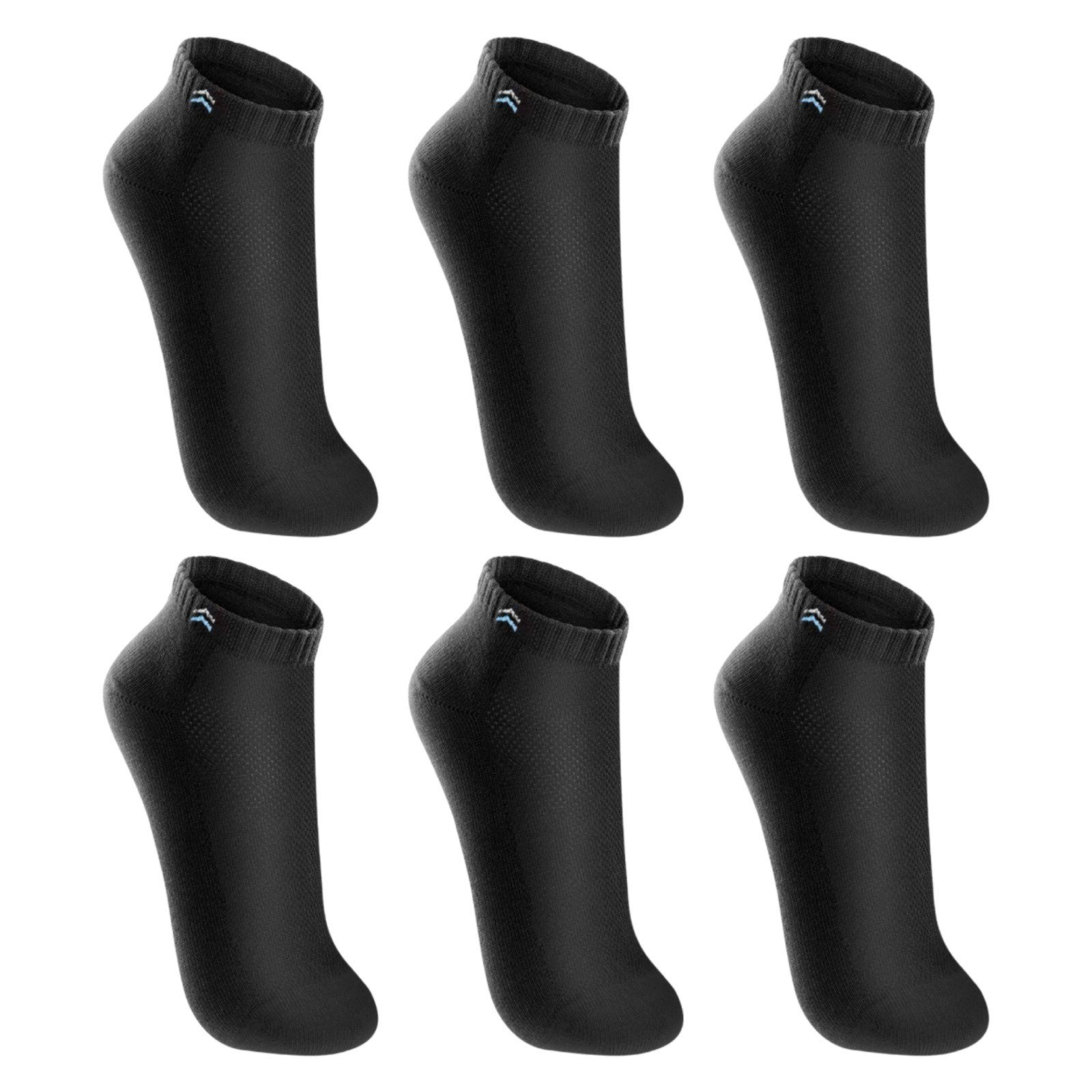 Kit 6 Pares de Meias Up 3225 Cano Curto Algodão – Preto