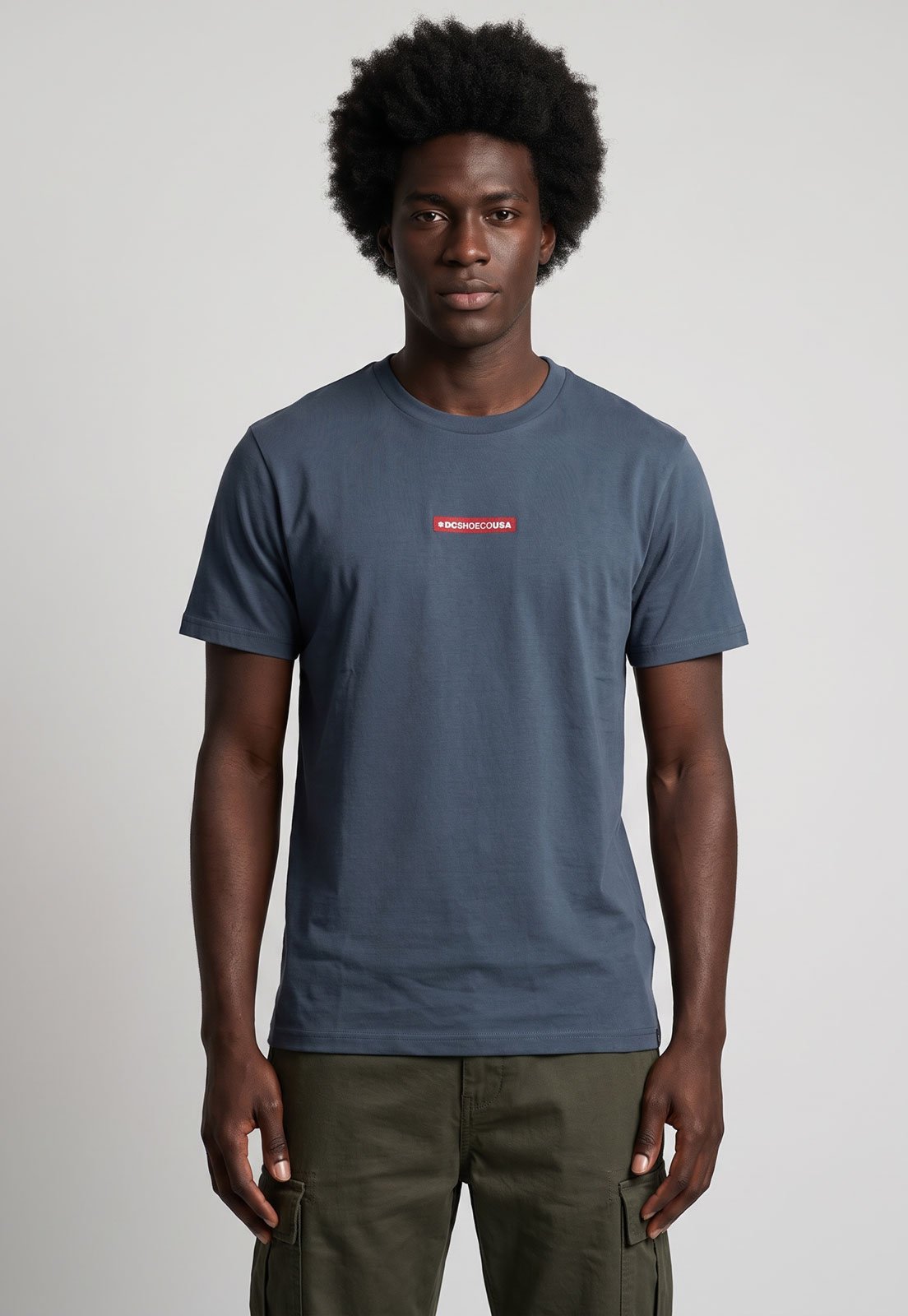 Camiseta Masculina DC Shoes Tape Azul