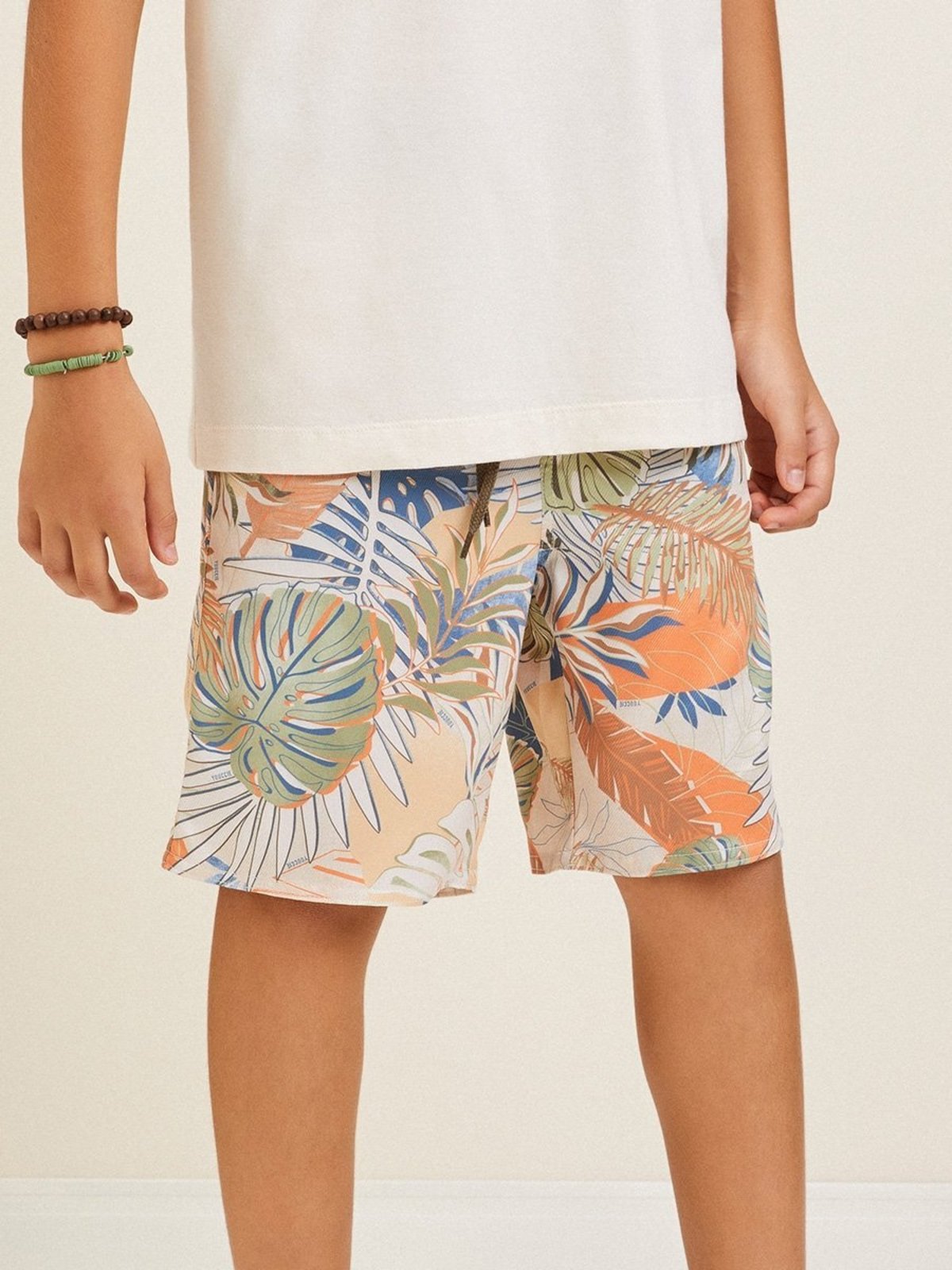 Infantil - Bermuda de Tactel Sport Floral
