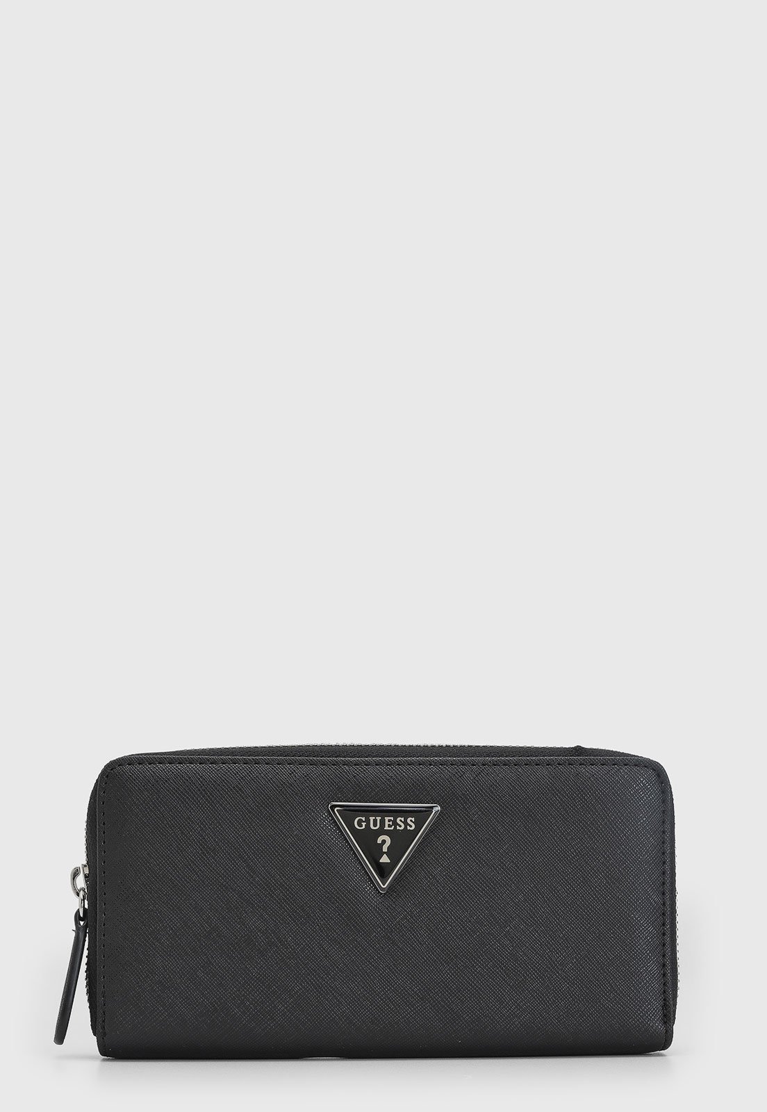 Vista 3 Carteira Feminina Guess Logo Triangular Preta preto Guess preto