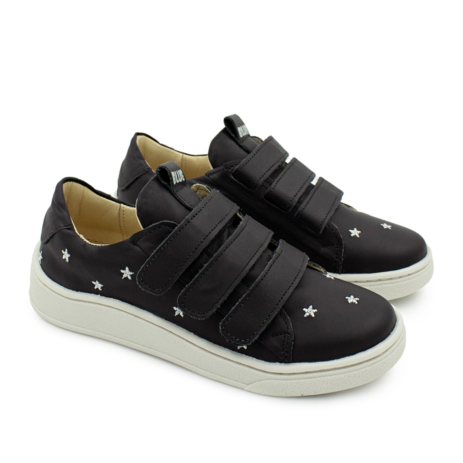 Vista 2 Infantil - Tênis Menina Blue Anabela Couro Preto Blue Infantis Blue Infantis preto blue