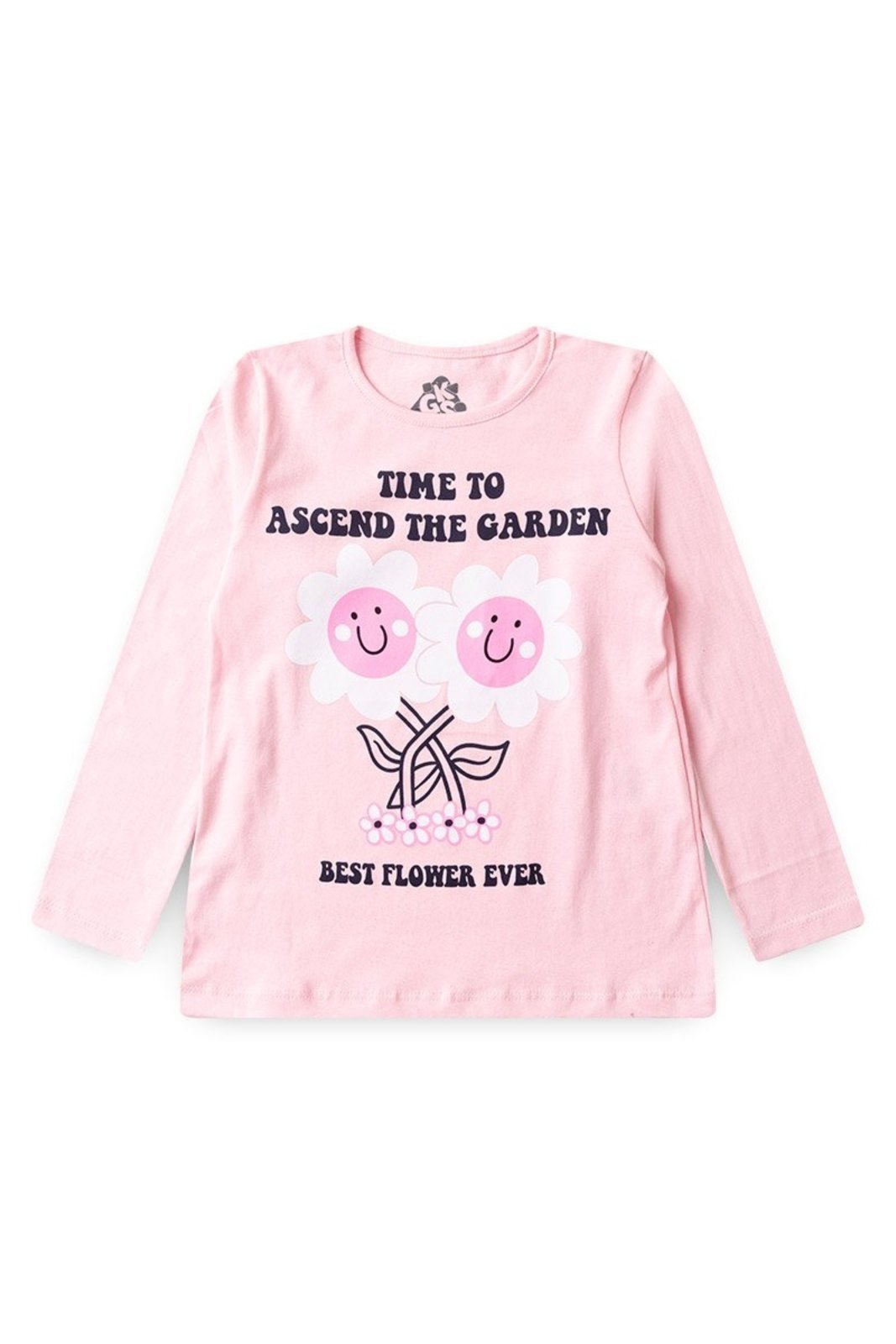 Vista 2 Infantil - Conjunto Meia Estação Menina Flores GKS rosa GKS rosa