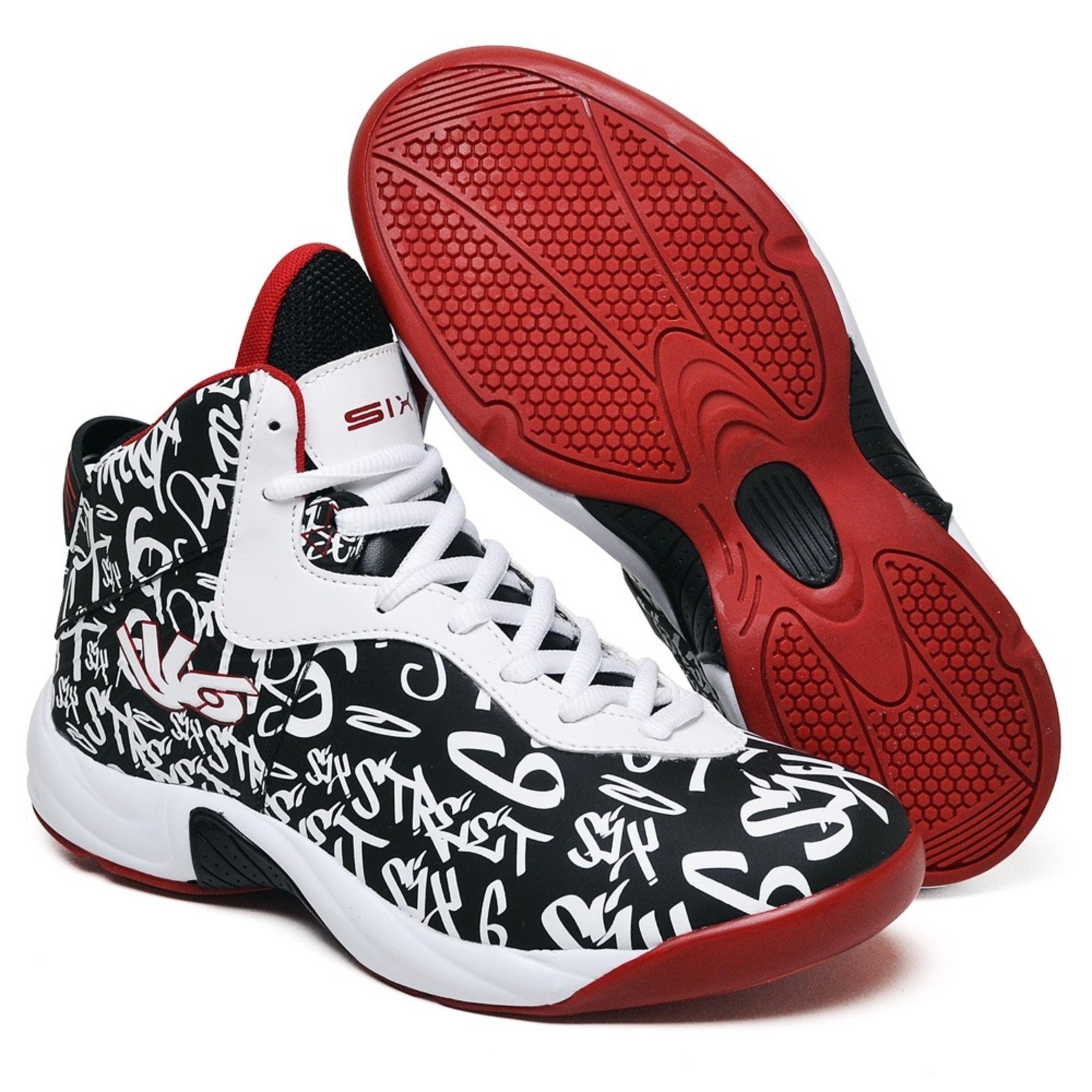 Vista 2 Tênis Basquete Masculino Infinity Six Street laranja/preto Six Street laranja/preto