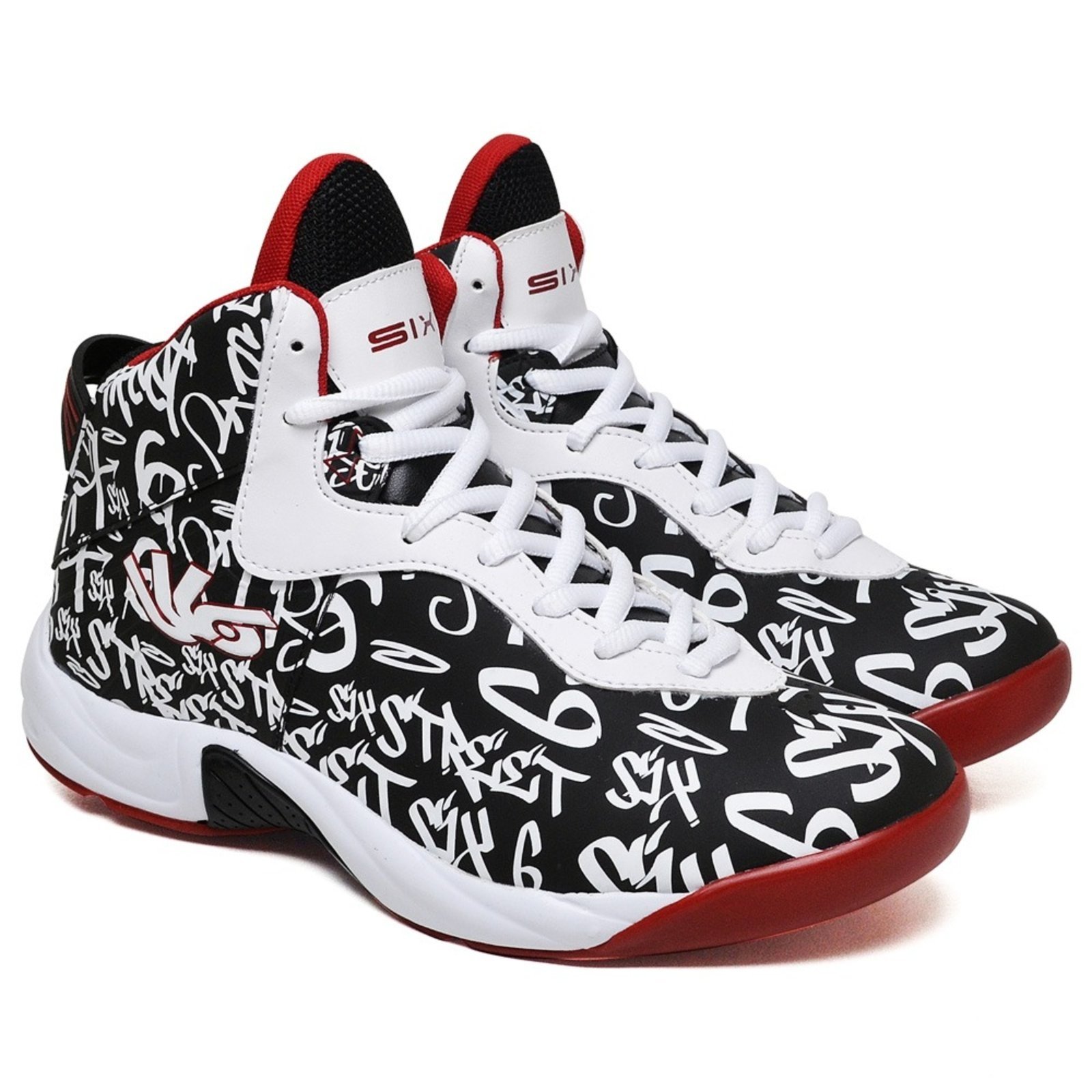Vista 3 Tênis Basquete Masculino Infinity Six Street laranja/preto Six Street laranja/preto