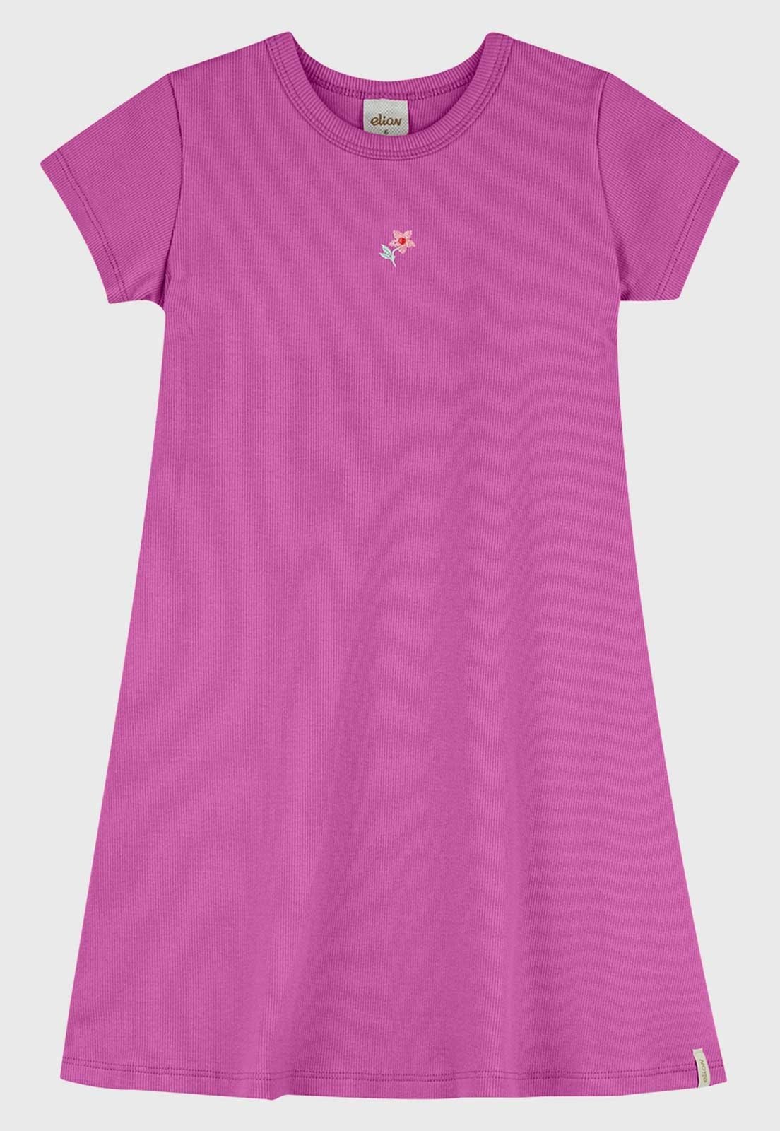 Infantil - Vestido Elian Bordado Rosa