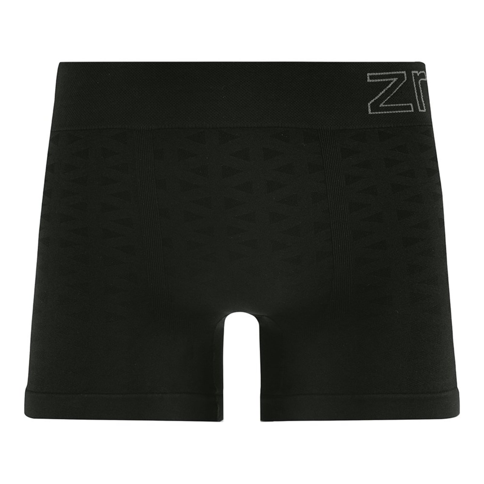 Cueca Boxer sem Costura Jacquard Triangulos Preto