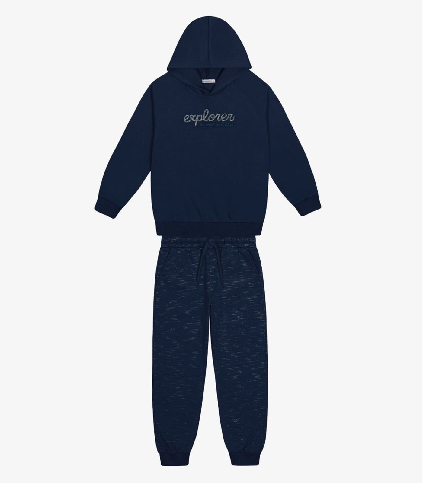 Infantil - Conjunto Blusão com Capuz e Calça da Trick Nick Azul