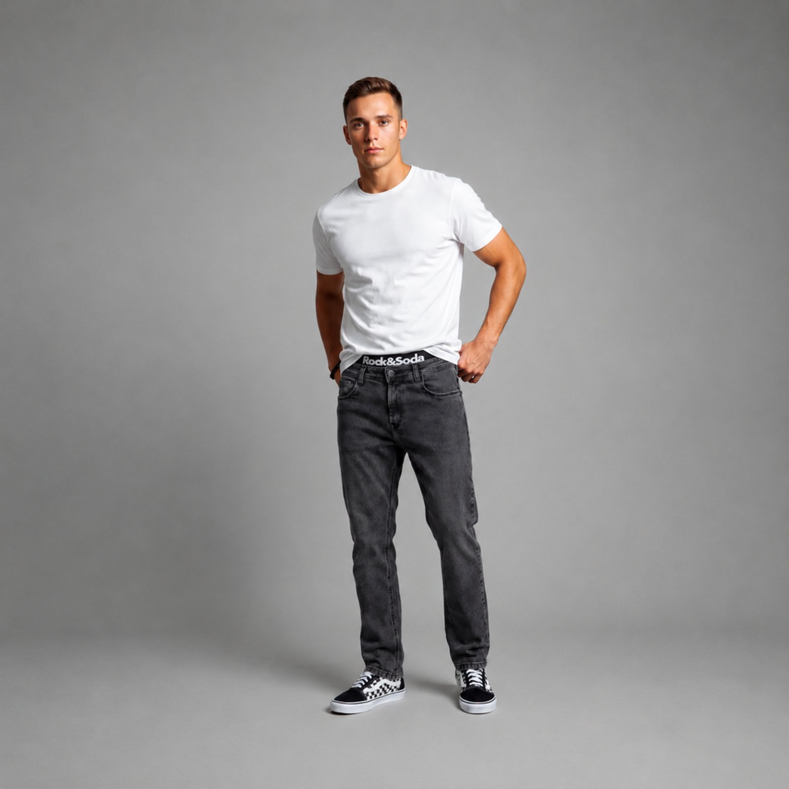 Calça Jeans Reta Street Rock&Soda PRETO