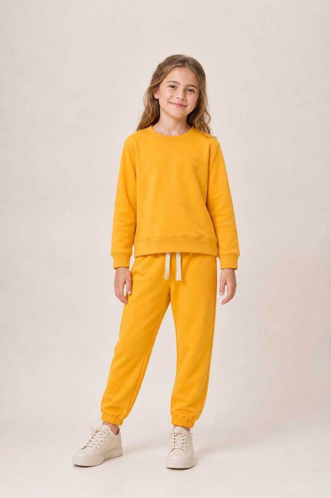 Infantil – Conjunto Bugbee Menina em Moletom Laranja