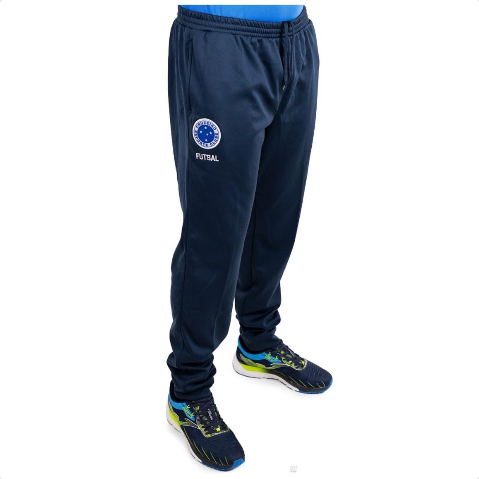 Vista 2 Calça Passeio Joma Cruzeiro Futsal 24 azul Joma azul
