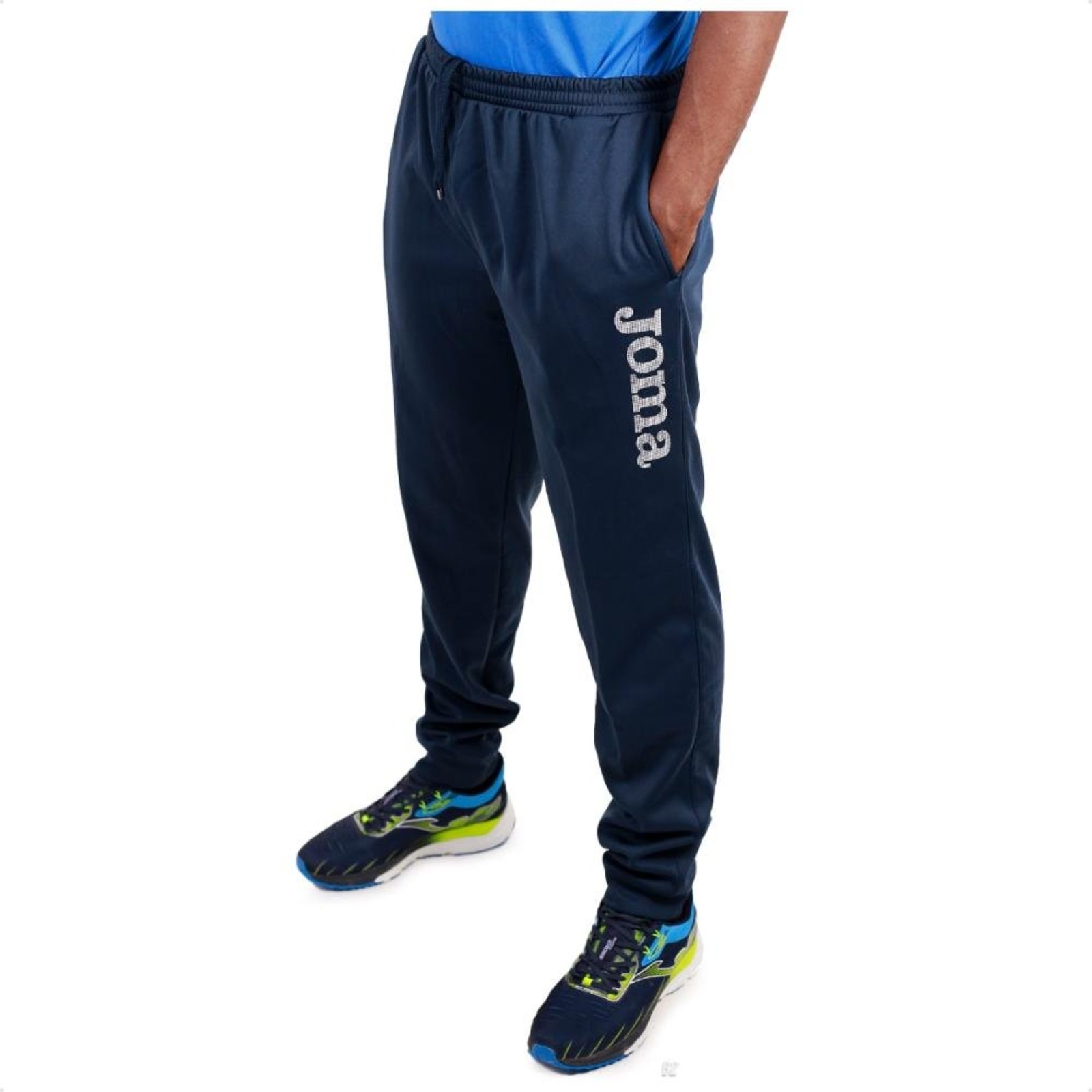 Vista 3 Calça Passeio Joma Cruzeiro Futsal 24 azul Joma azul