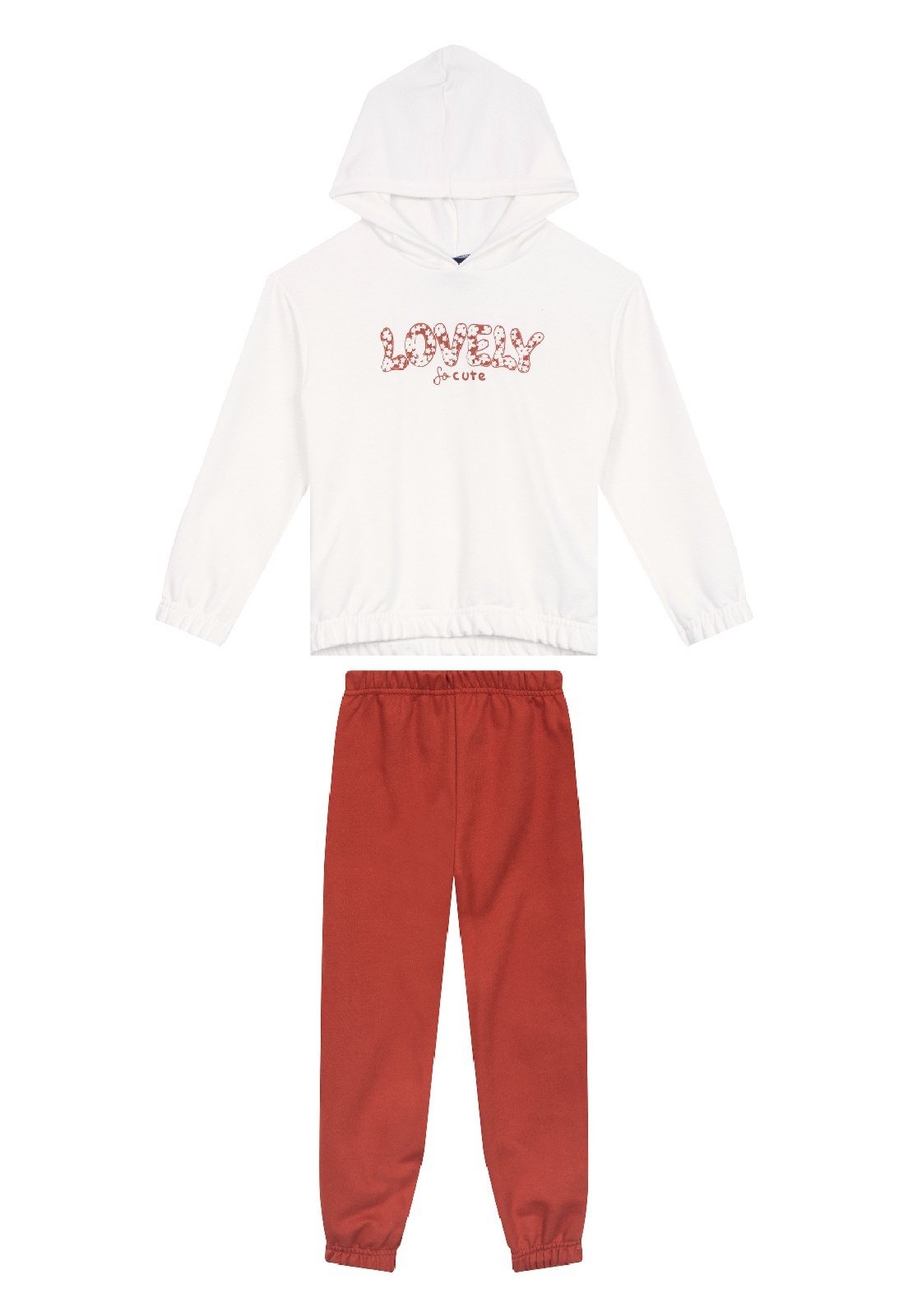 Infantil - Conjunto para Menina de Blusão e Calça Guloseima Bege