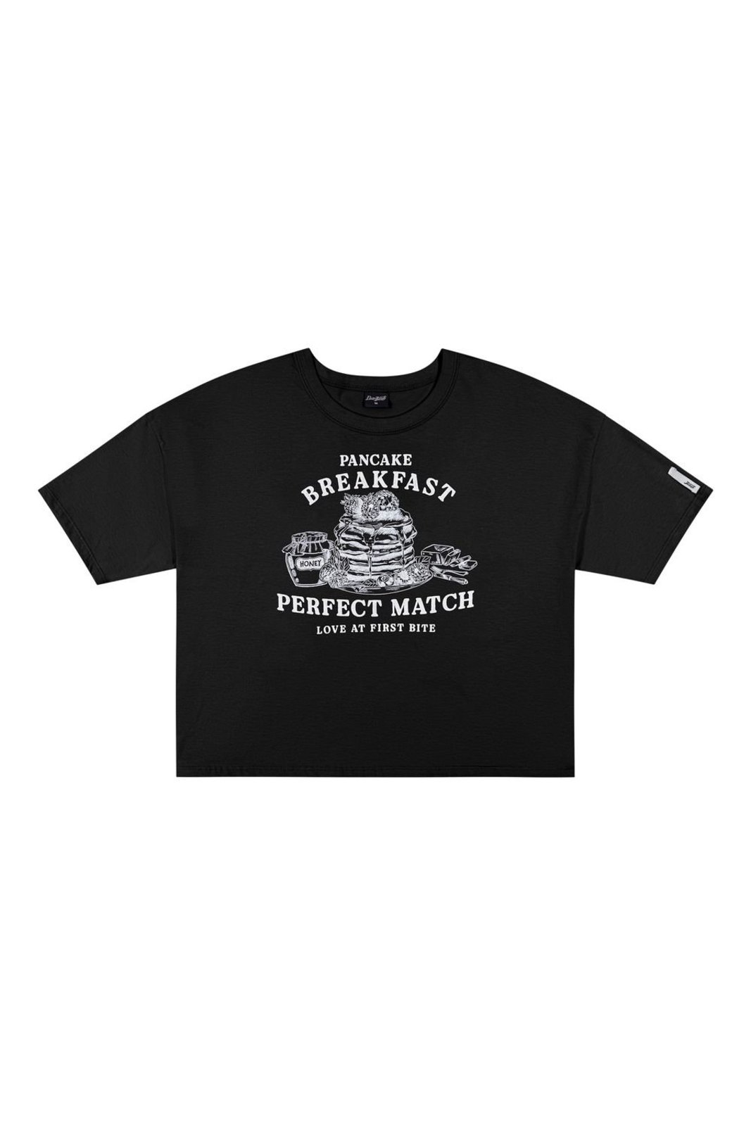 Infantil - Blusa Juvenil Menina Regular Estampada Beats Preto