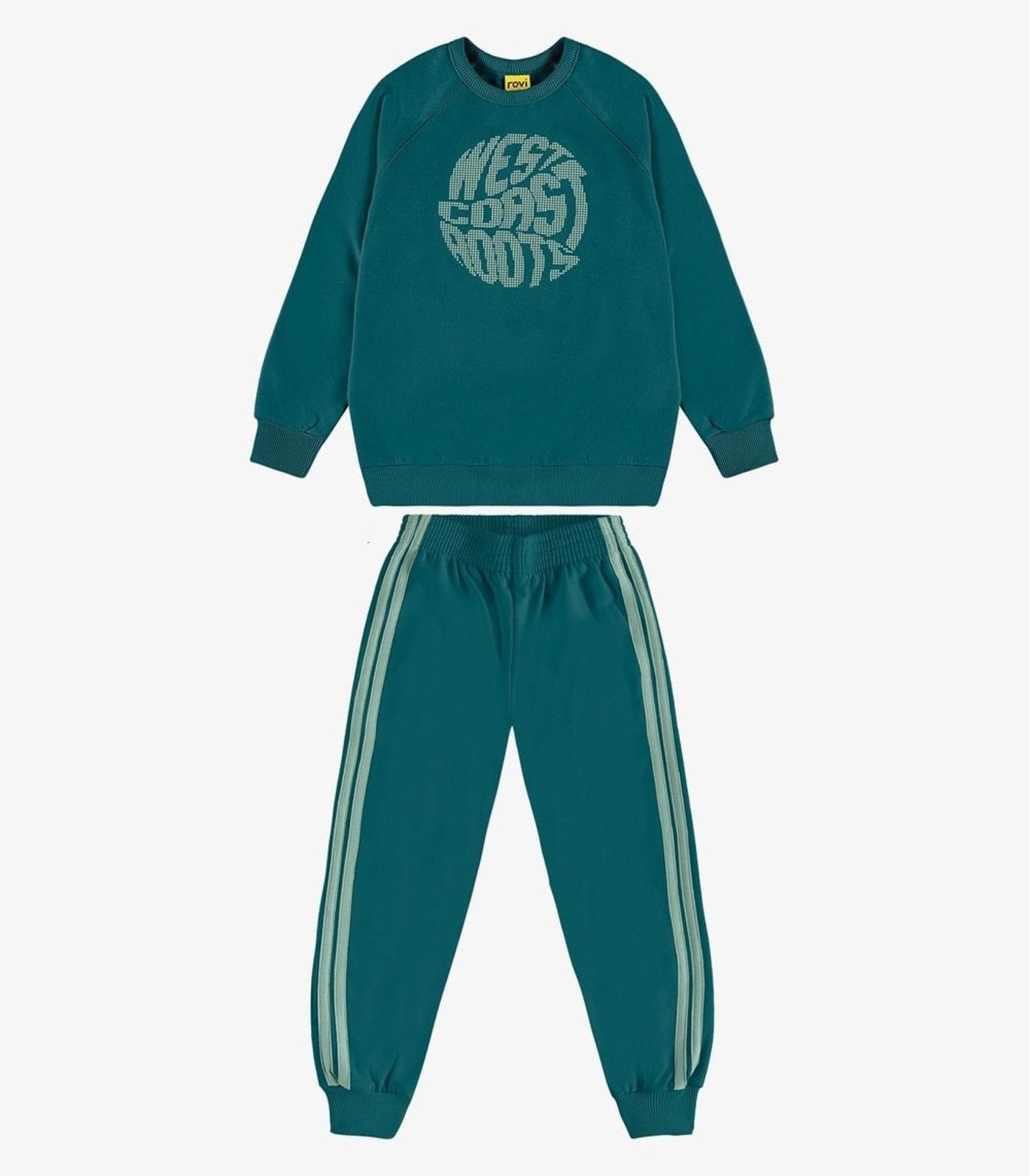 Infantil - Conjunto Blusão com Calça Moletom Rovi Verde