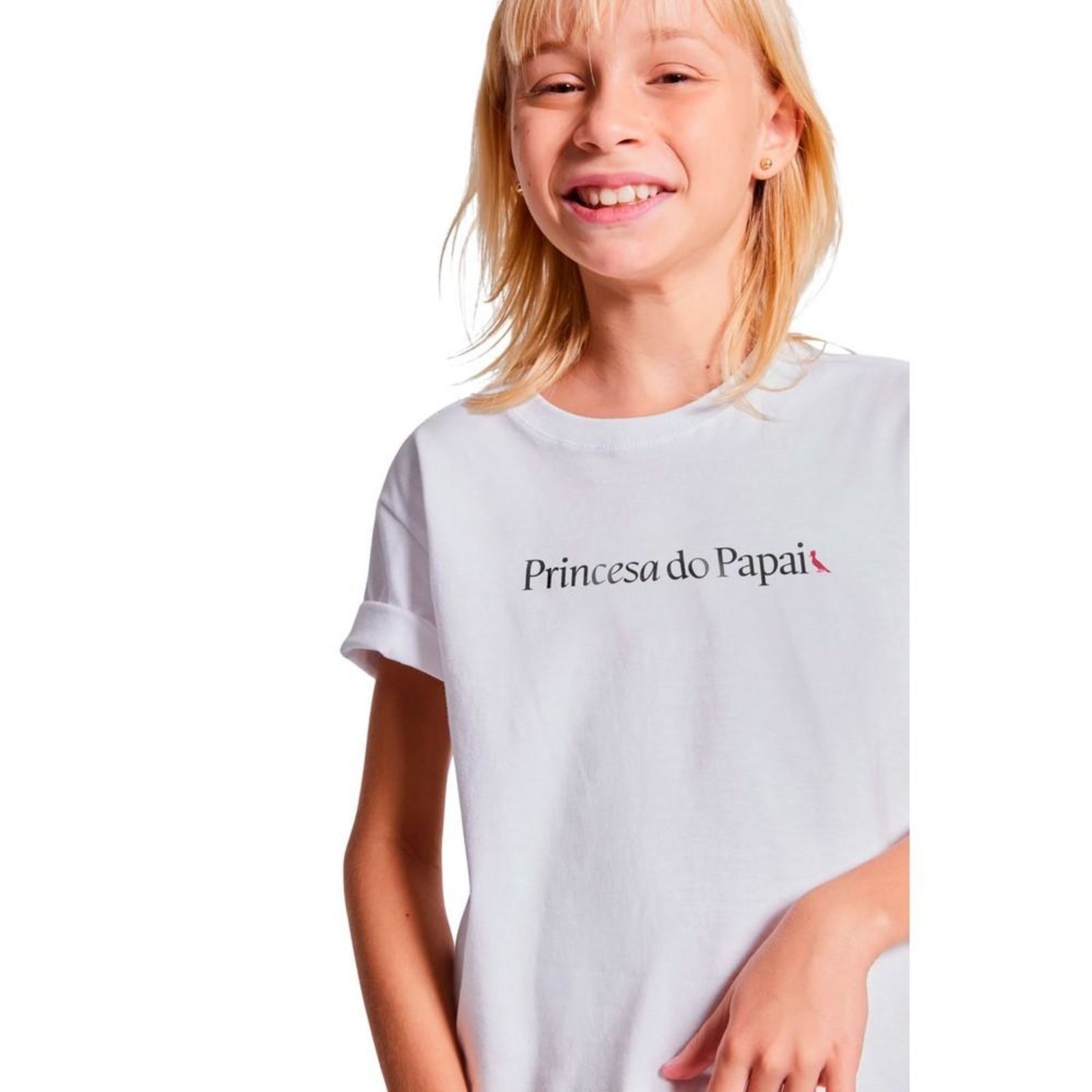 Infantil - Camiseta Mini Princesa Do Papai Reserva Mini Branco