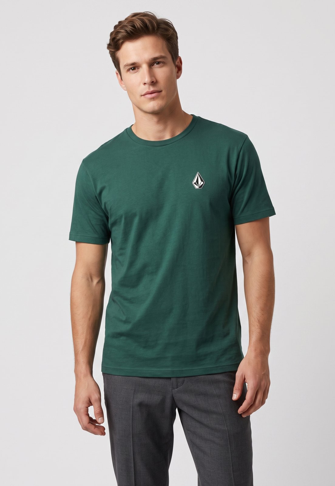 Camiseta Masculina Volcom Silk Iconic Verde