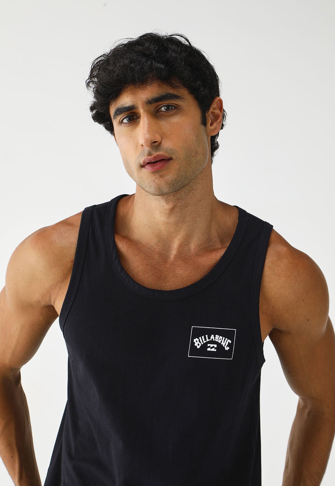 Regata Billabong Reta Logo Preta