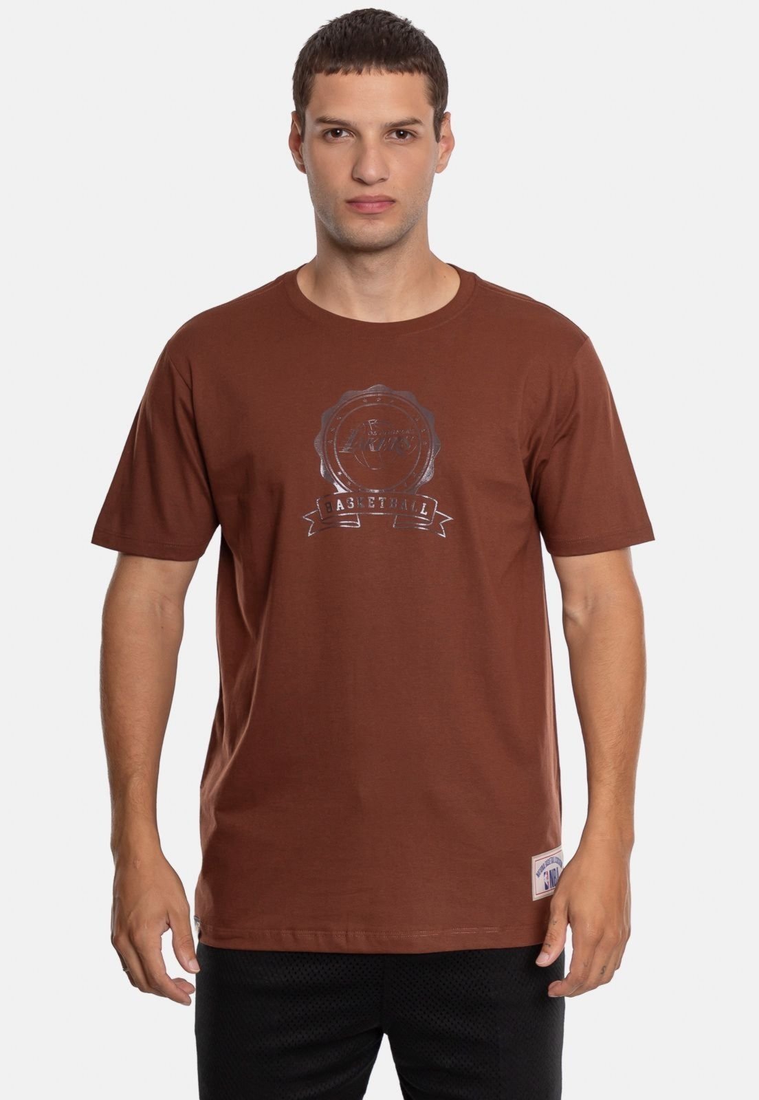 Camiseta NBA Los Angeles Lakers Marrom
