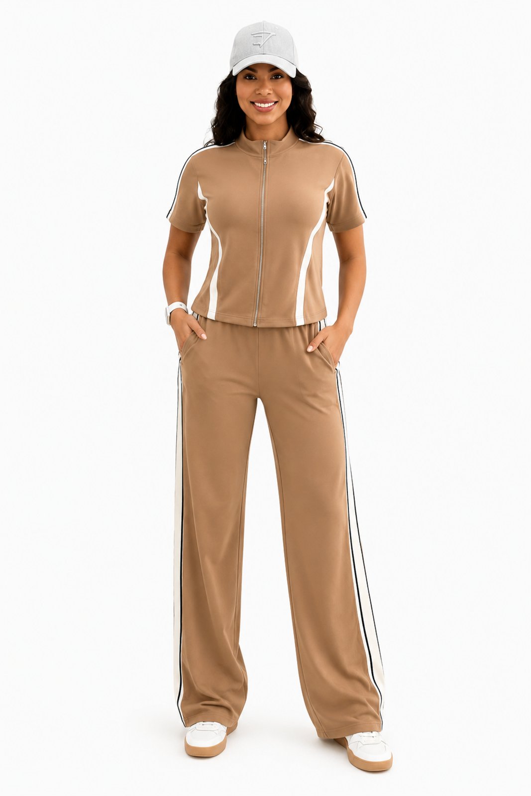 Conjunto Esportivo D Bell Outlet Fashion Marrom