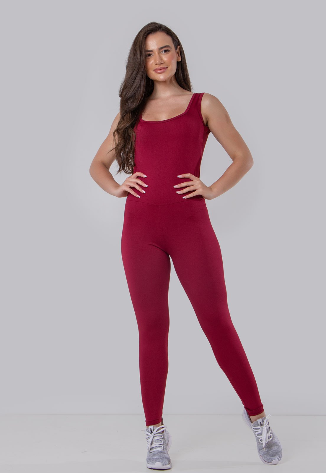 Macacão Feminino Suplex Longo Fitness Academia Ginastica Atacado 4 Estações
