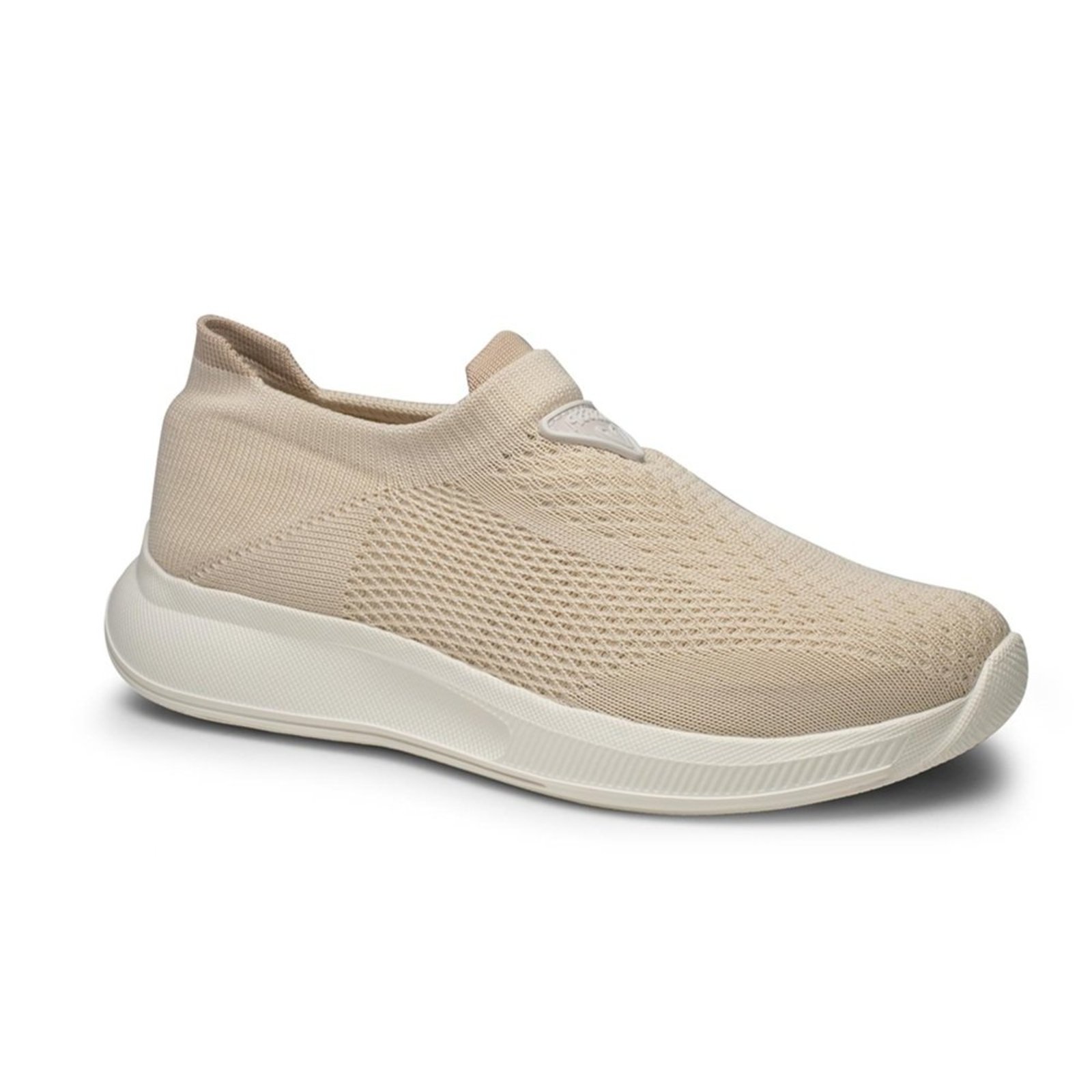 Tenis Casual Malha Feminino Mississipi J2451 Bege