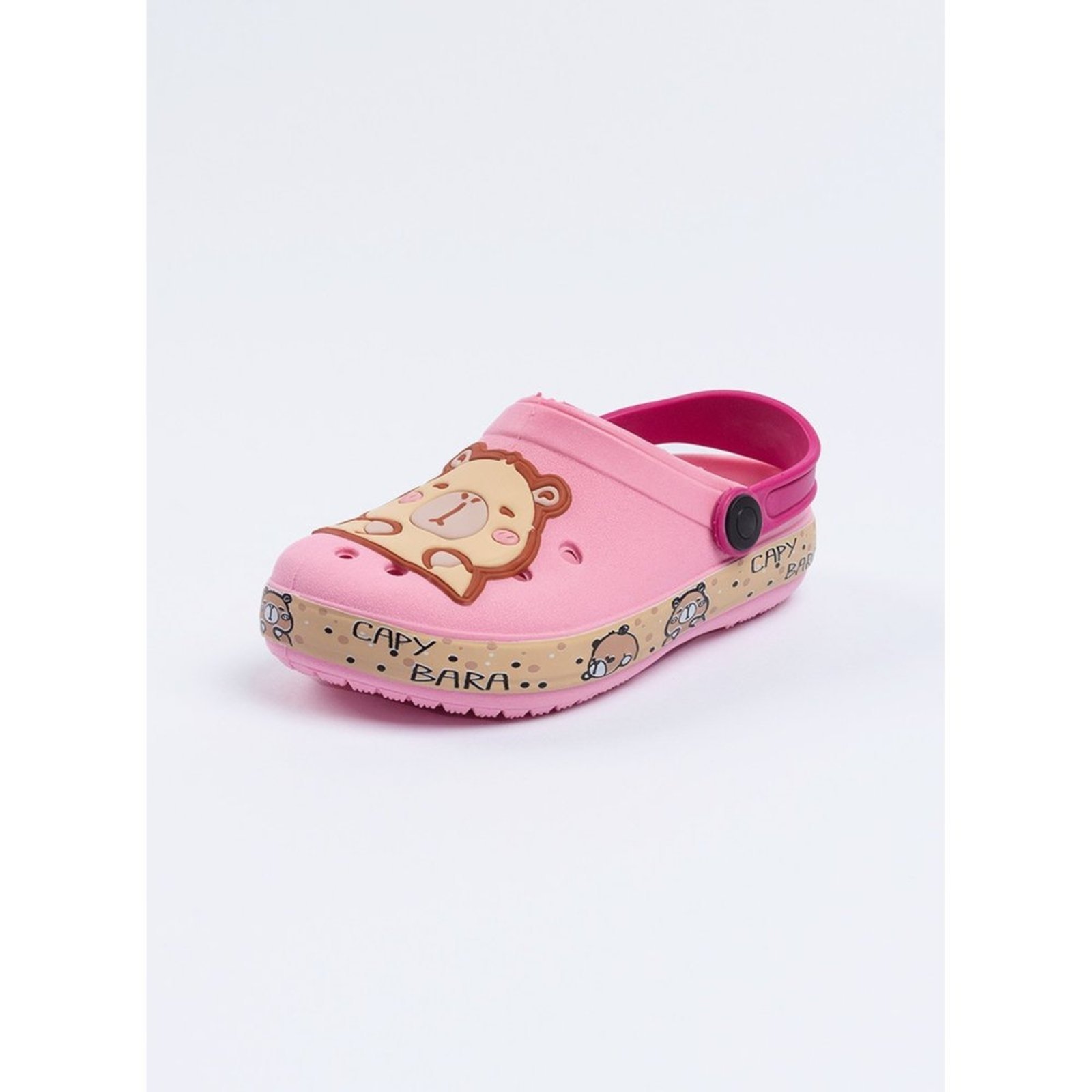 Vista 3 Infantil - Babuche Menina com Tira Pink Capivara Molekada rosa Molekada rosa