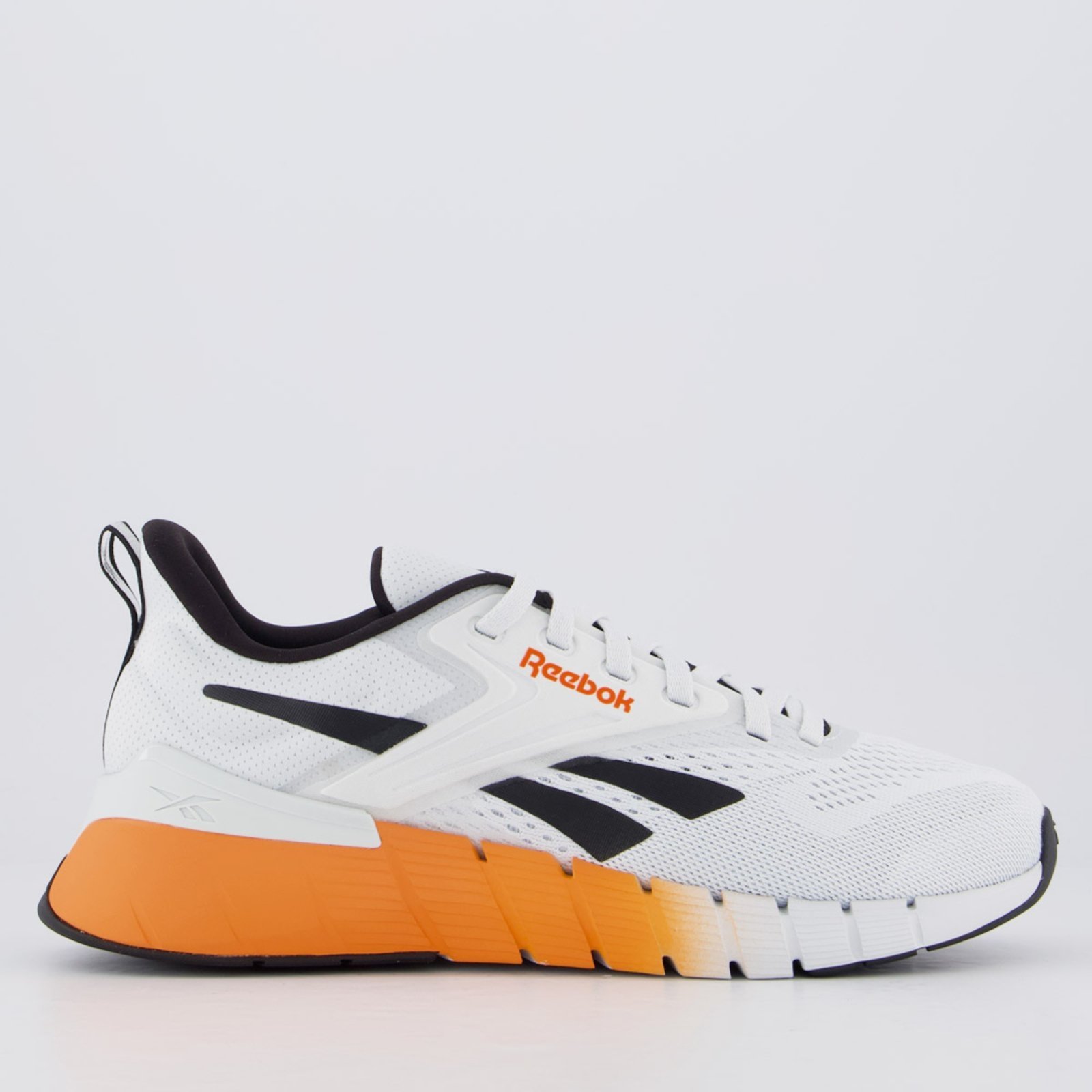 Vista 2 Tênis Reebok Nano Gym e Laranja branco Reebok branco