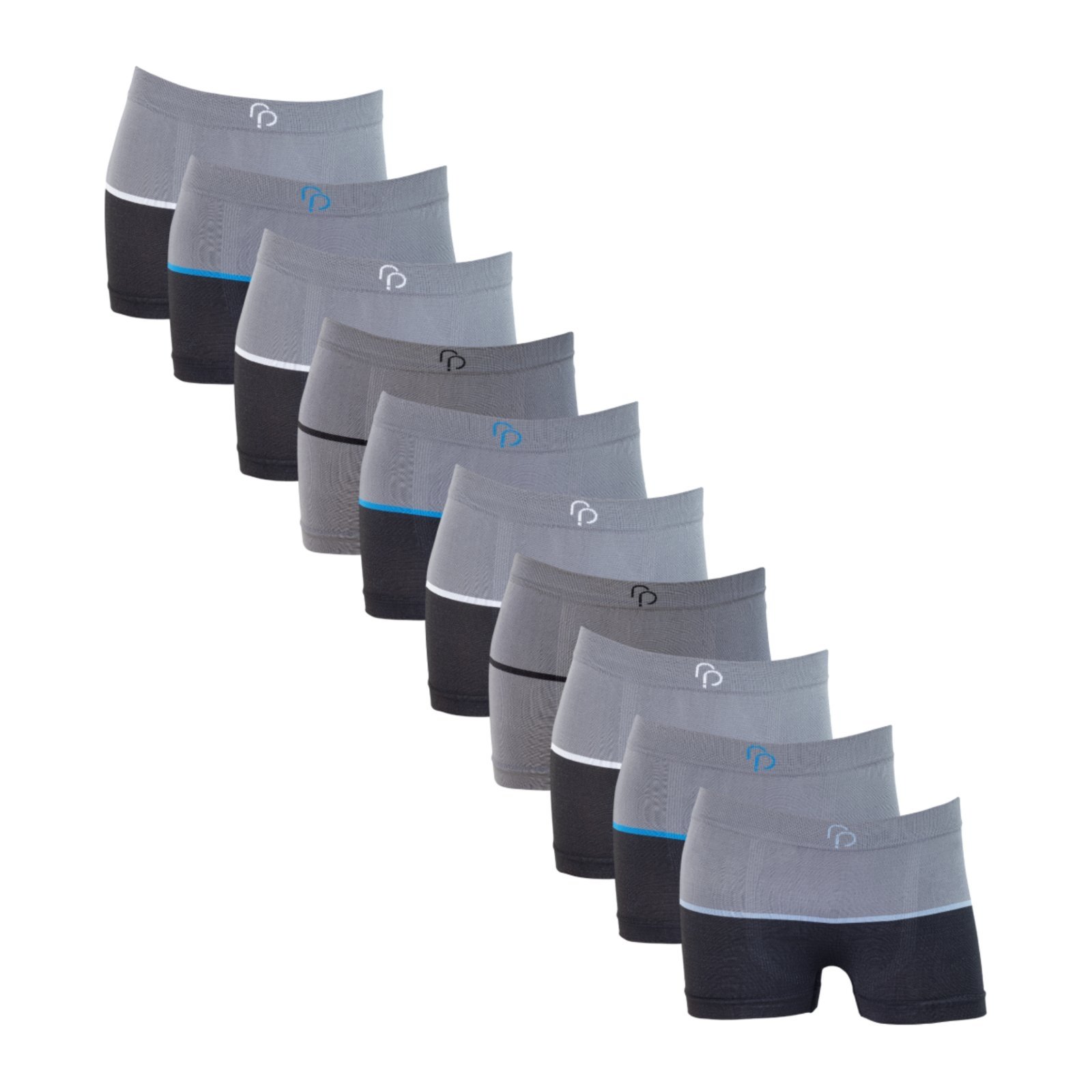 Kit 10 Cuecas Boxer Sem Costura Rafa Parize Meninos Sortida