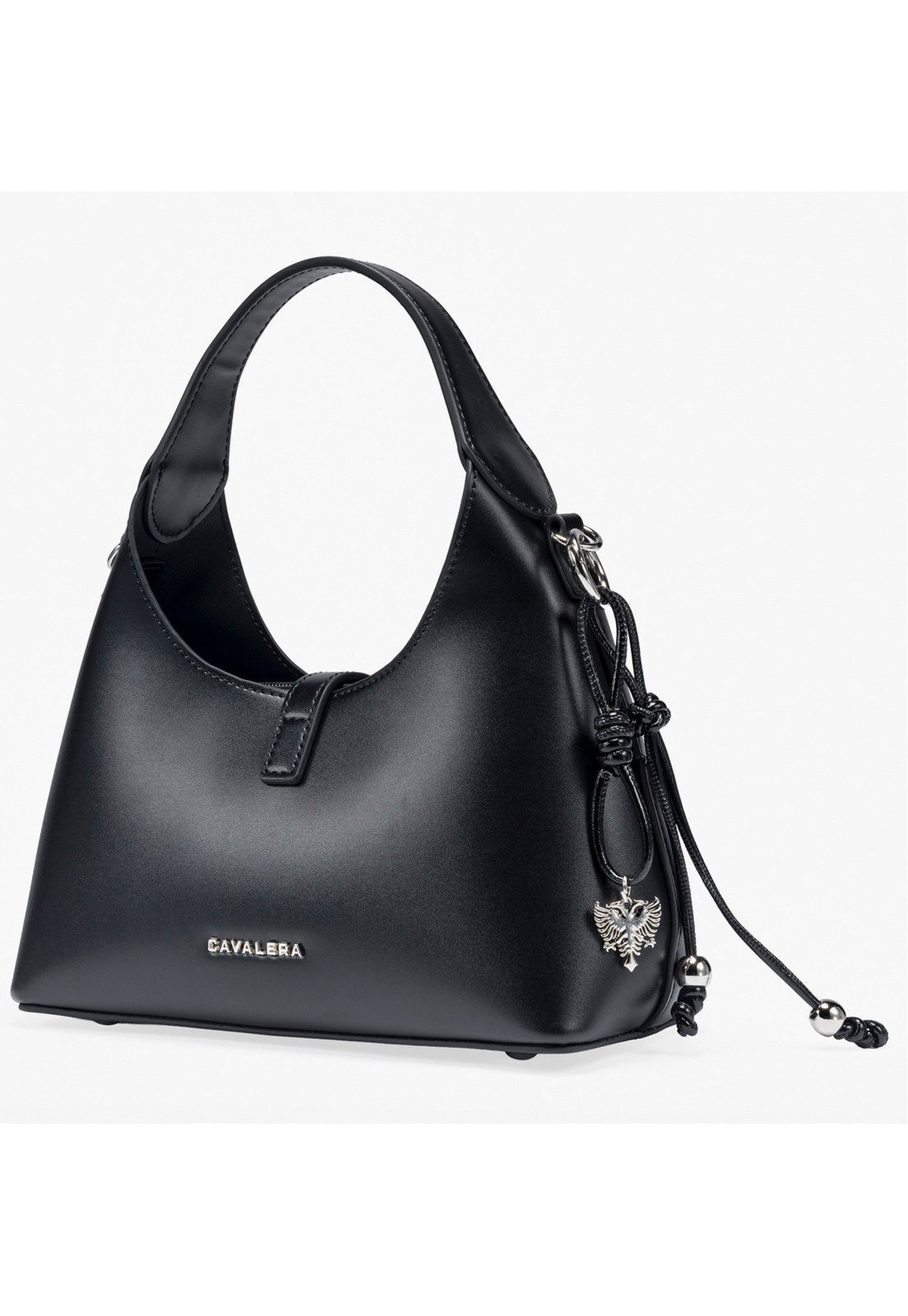 Bolsa De Mão Cavalera Feminina Passeio Preta Reforçada