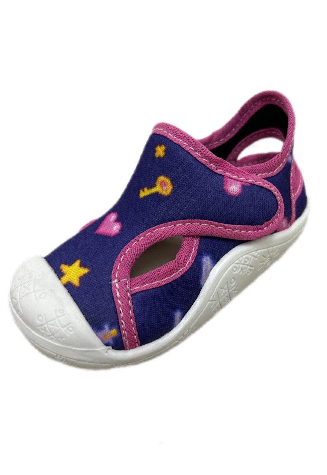 Infantil – Tênis Papete Solzim calce fácil Roxo coração