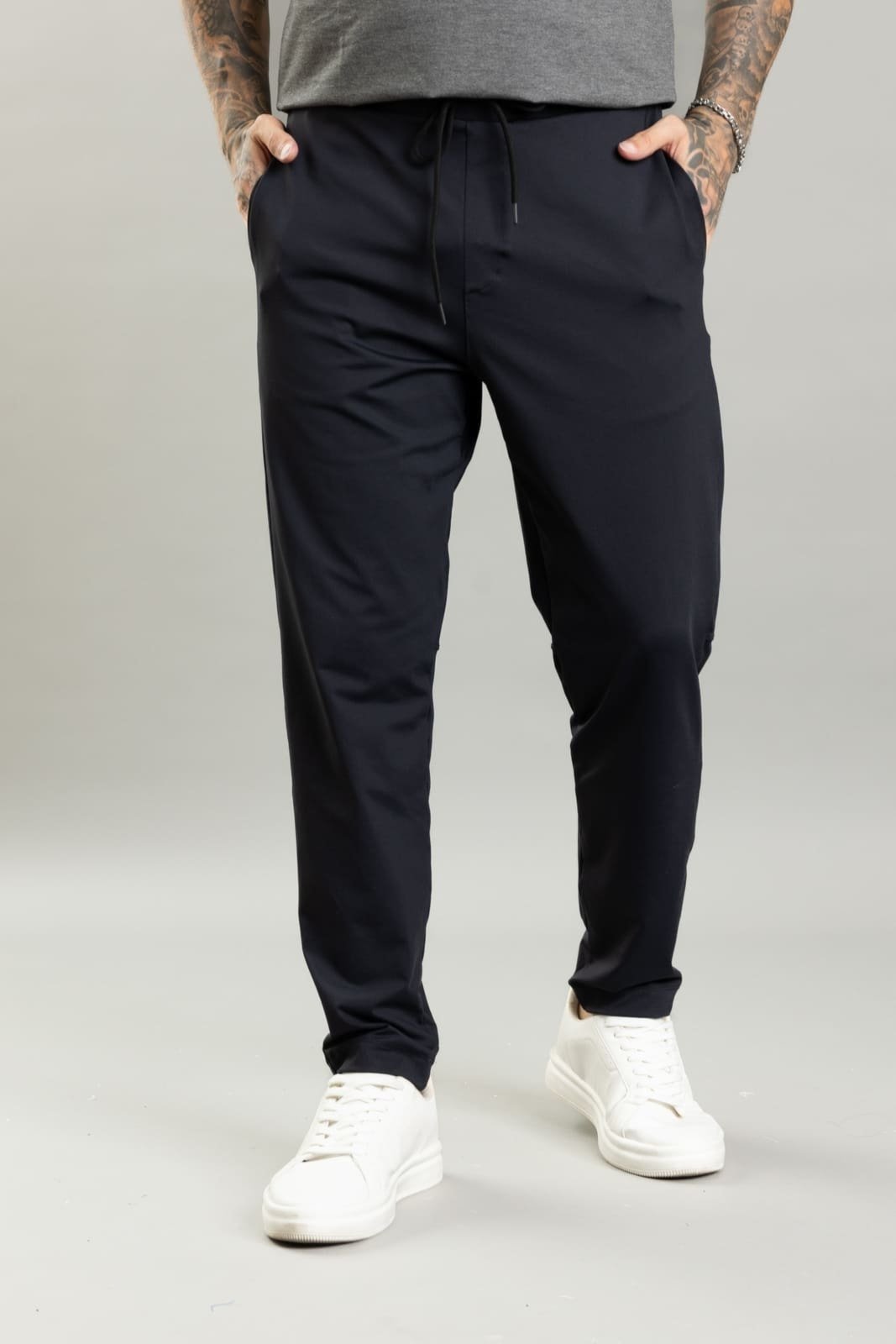 Calça Casual Flexível Masculina em Poliamida Dialogo Jeans Preto