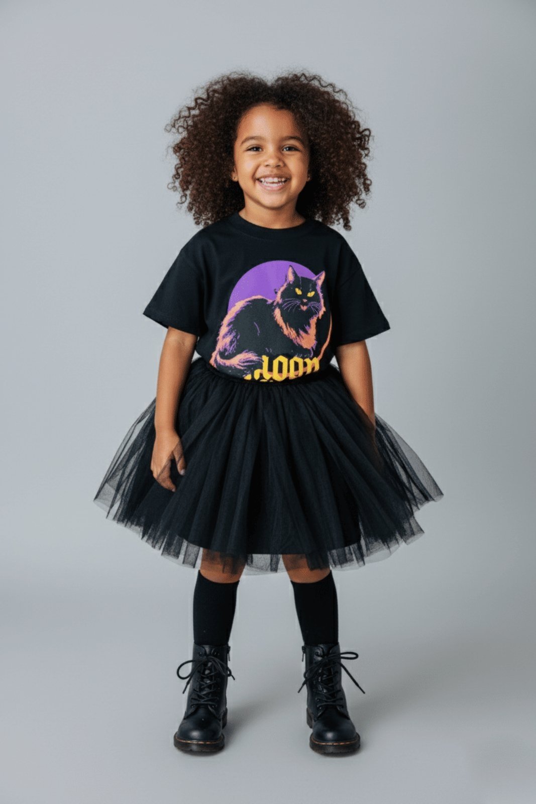Infantil - T-Shirt Preta Moon Light marinaegabriella