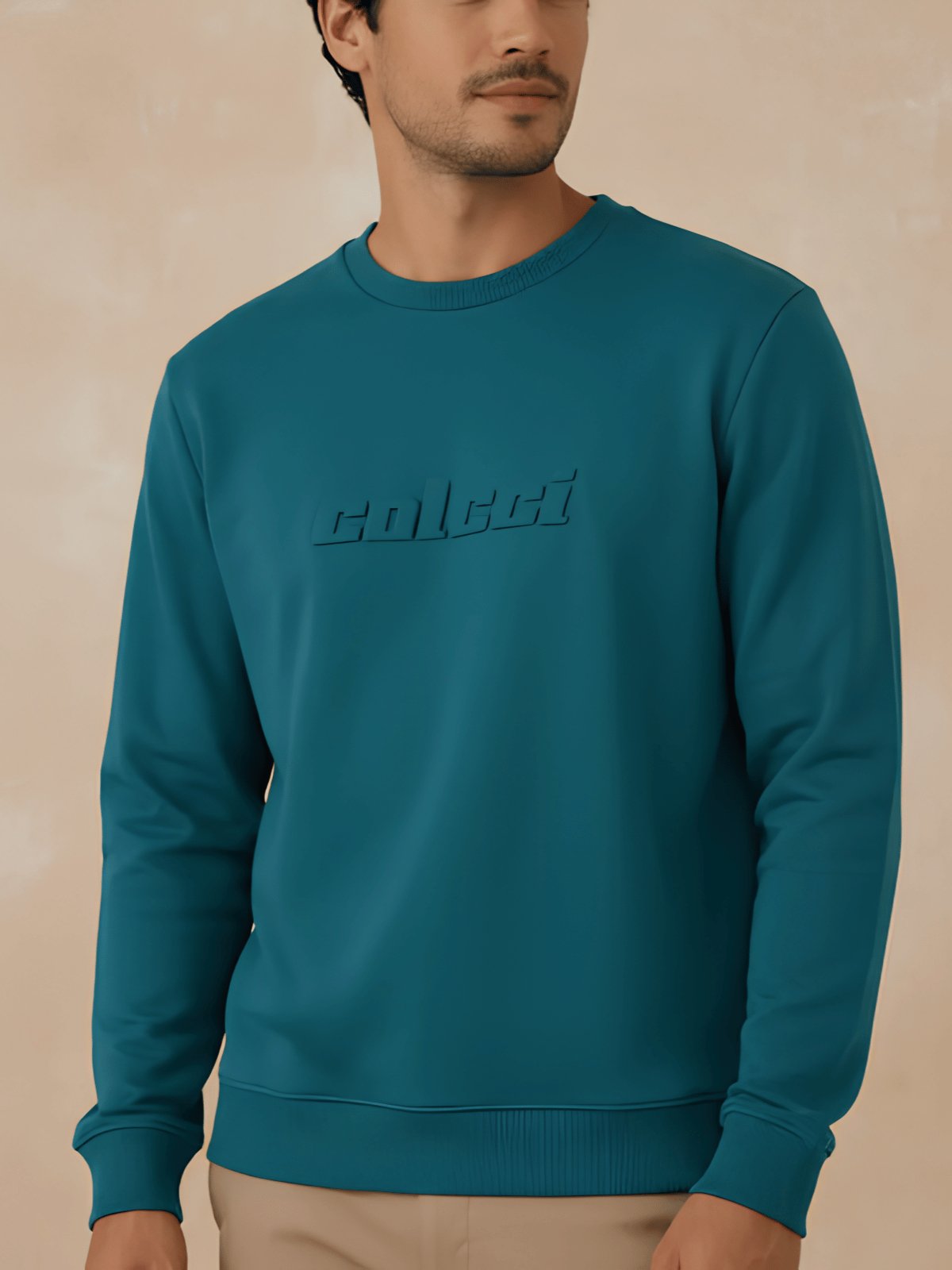 Blusão Moletom Masculino Logo Alto Relevo Colcci
