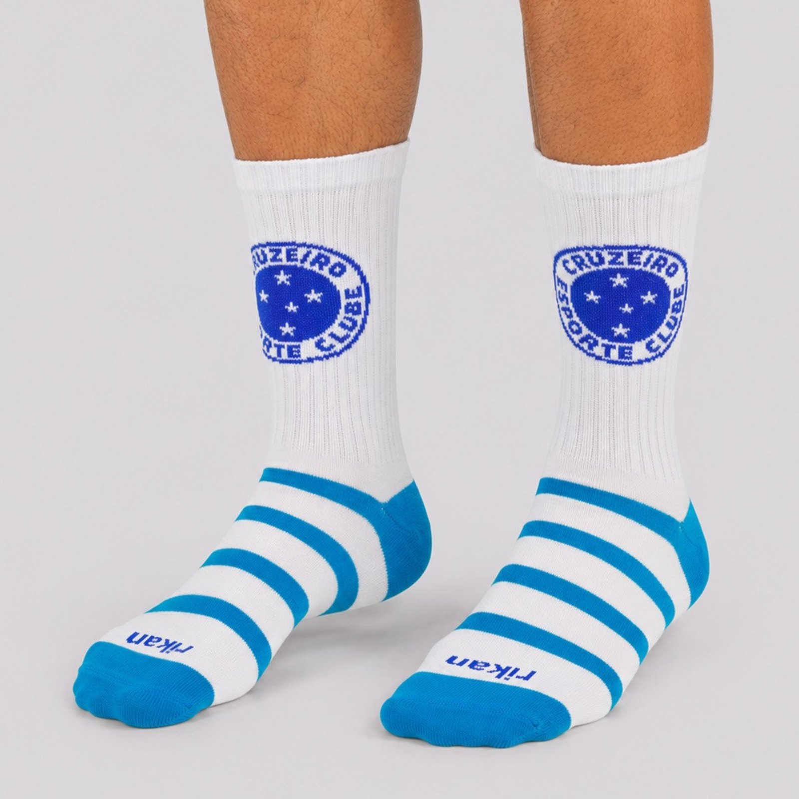 Meia Cruzeiro EC Esporte Branca e Azul