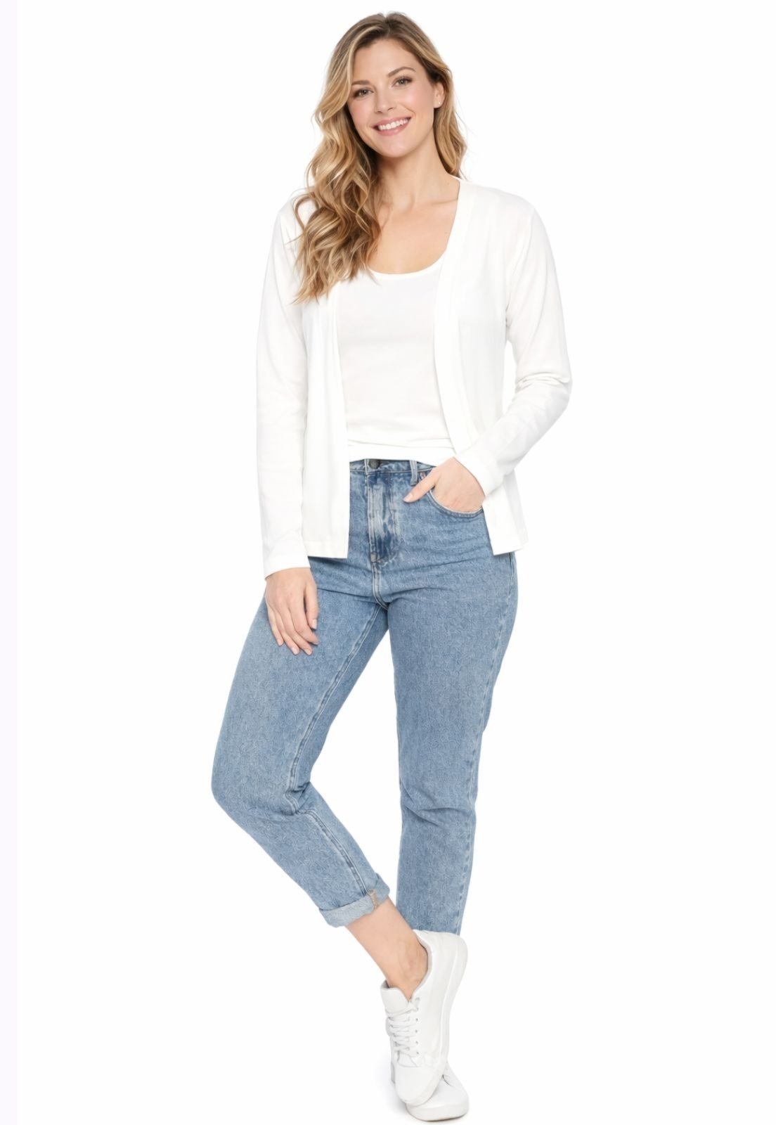 Vista 3 Conjunto Viscolycra Regata e Casaquinho Off White Maria Paes off-white white Maria Paes off-white white