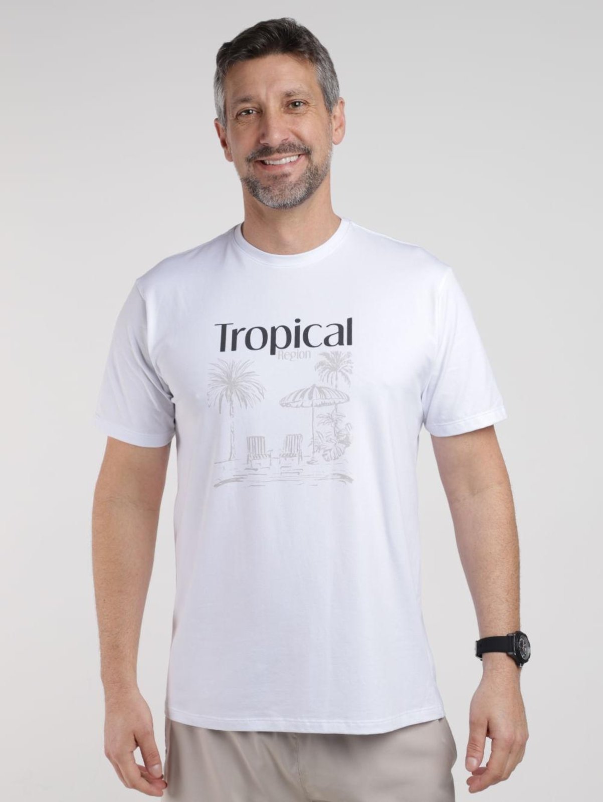 Camiseta Algodão Peruano Eletrón Masculina BRANCO