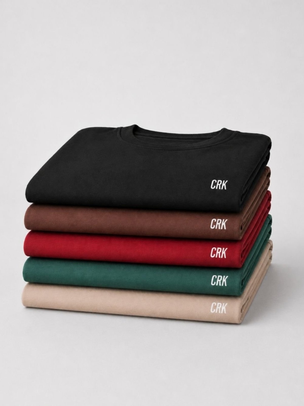Kit 5 Camisetas Masculinas Algodão Básicas Lisas Crocker - 50972