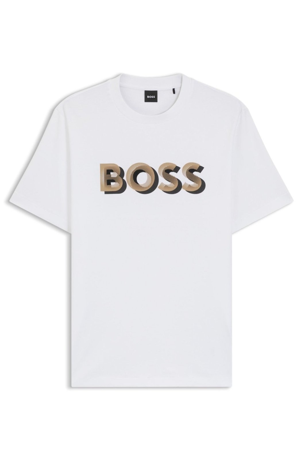 Camiseta De Algodão Mercerizado Com Logo